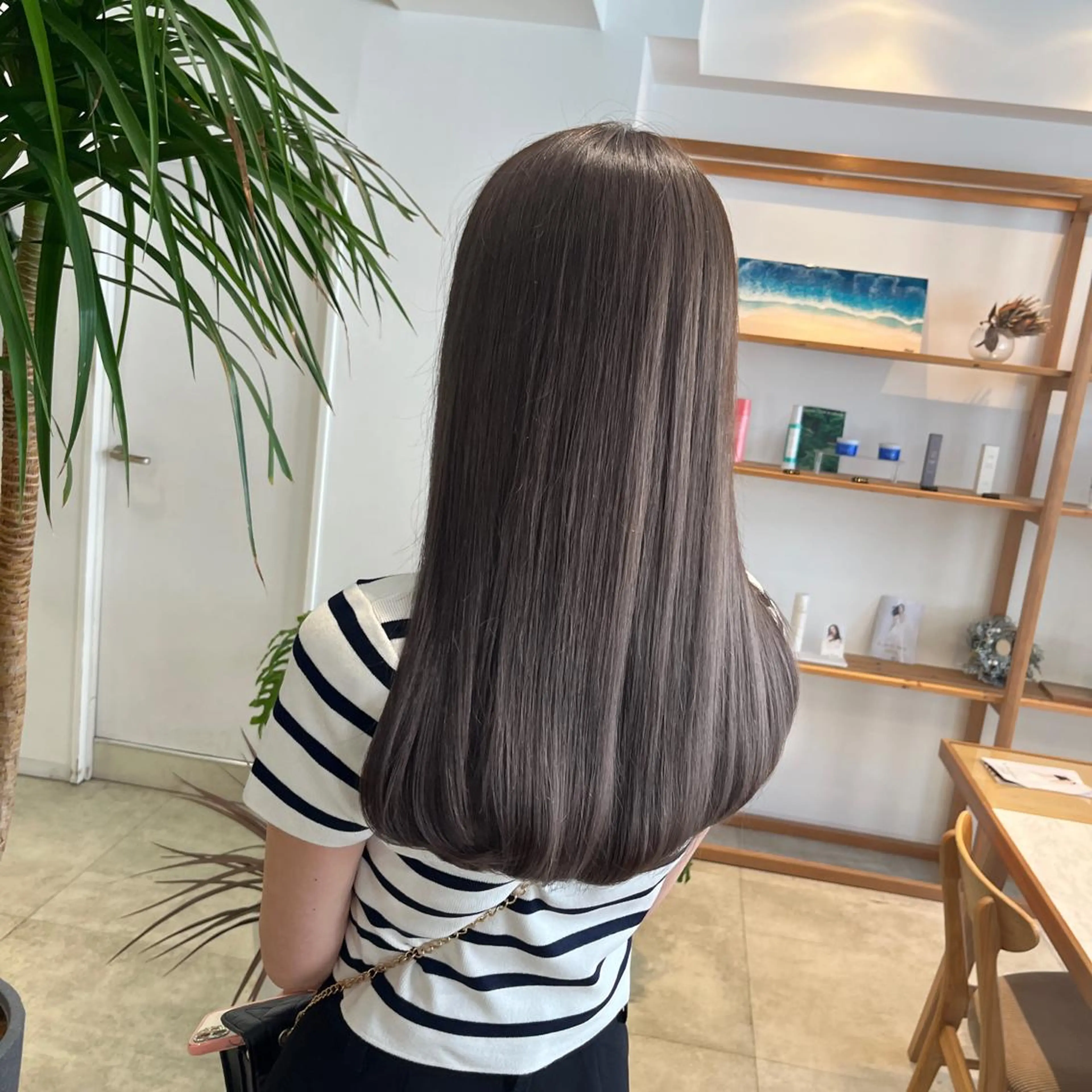 ロング アッシュ 外国人風カラー ハイライト 髪質改善 韓国風ヘア カット ヘアカラー トリートメント hoNua. 栄/透明感カラーのヘアスタイル