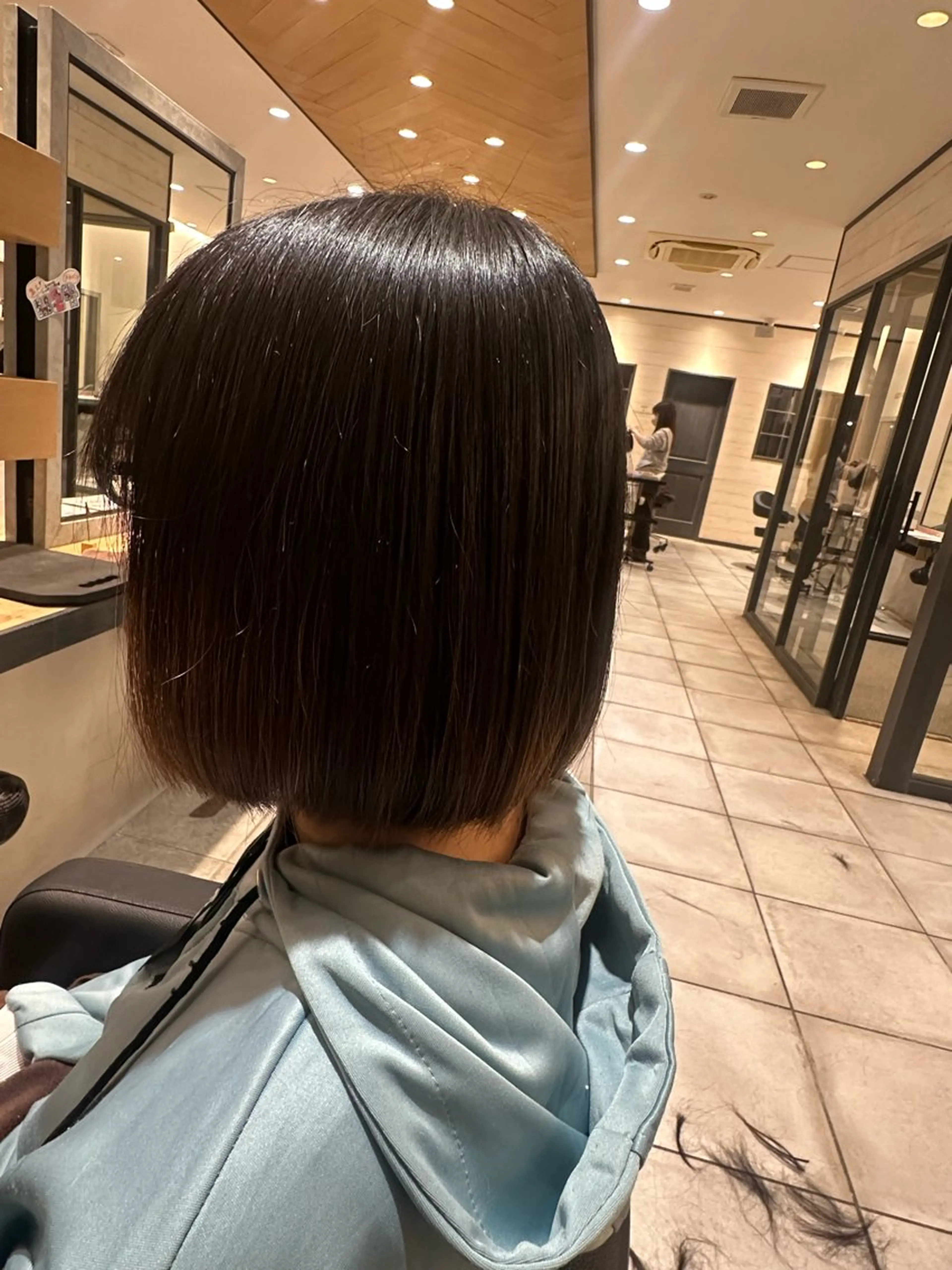 ショート ボブ フクイ ミユのヘアスタイル
