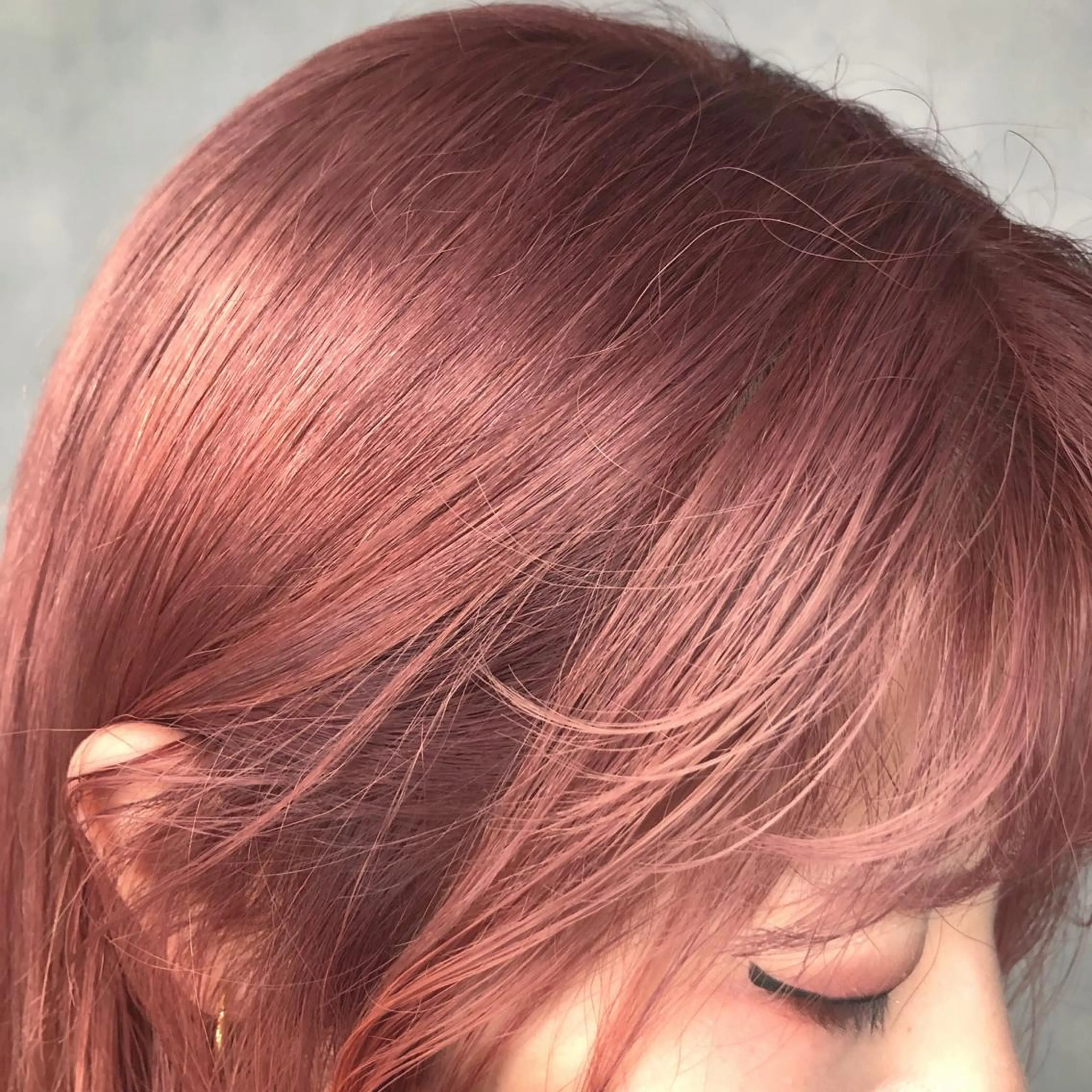 ミディアム カラー ピンクカラー ORIKA 美容室のヘアスタイル