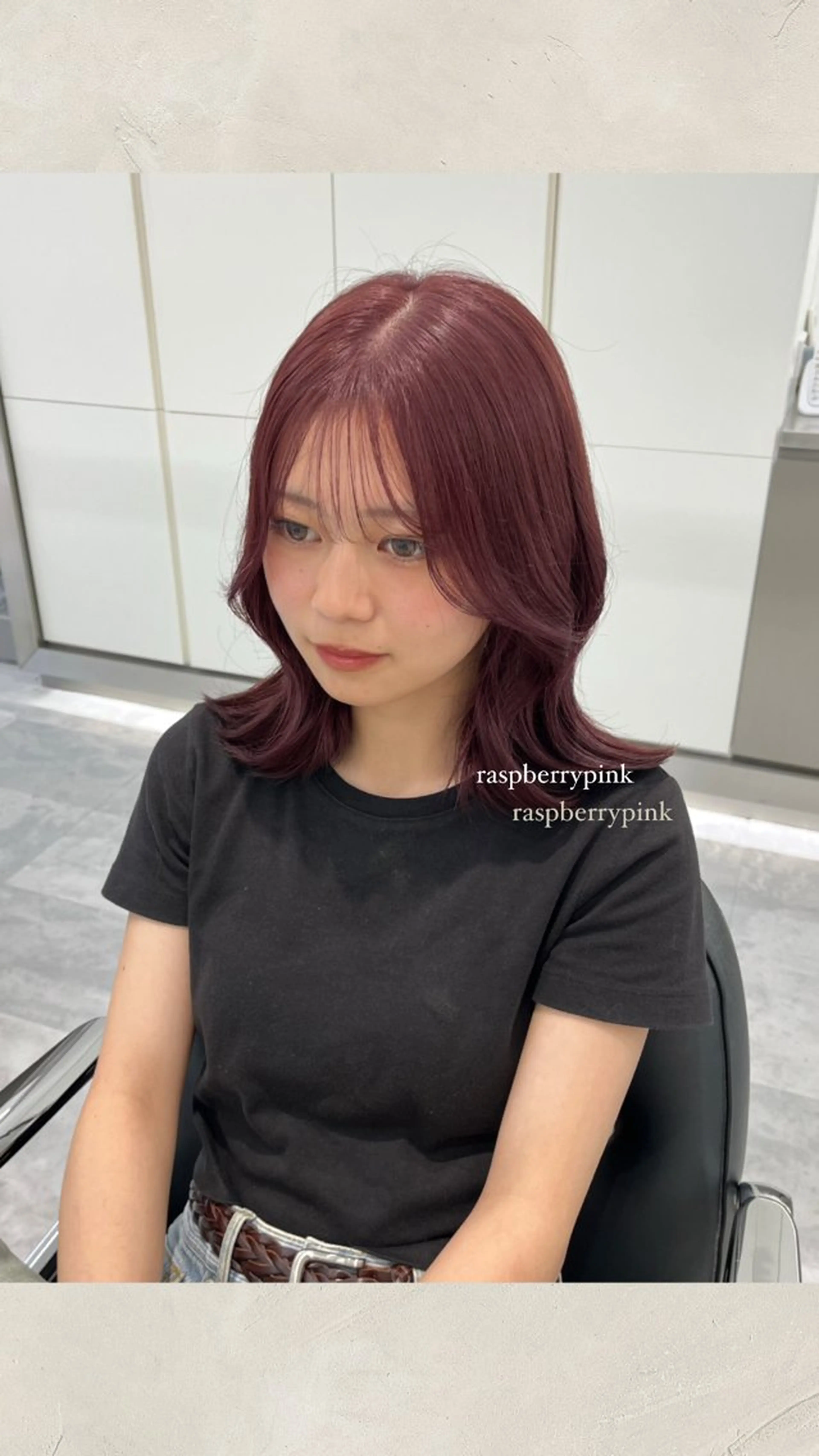 セミロング カラー ヘアカラー ParveMix ♡白神みやびのヘアスタイル