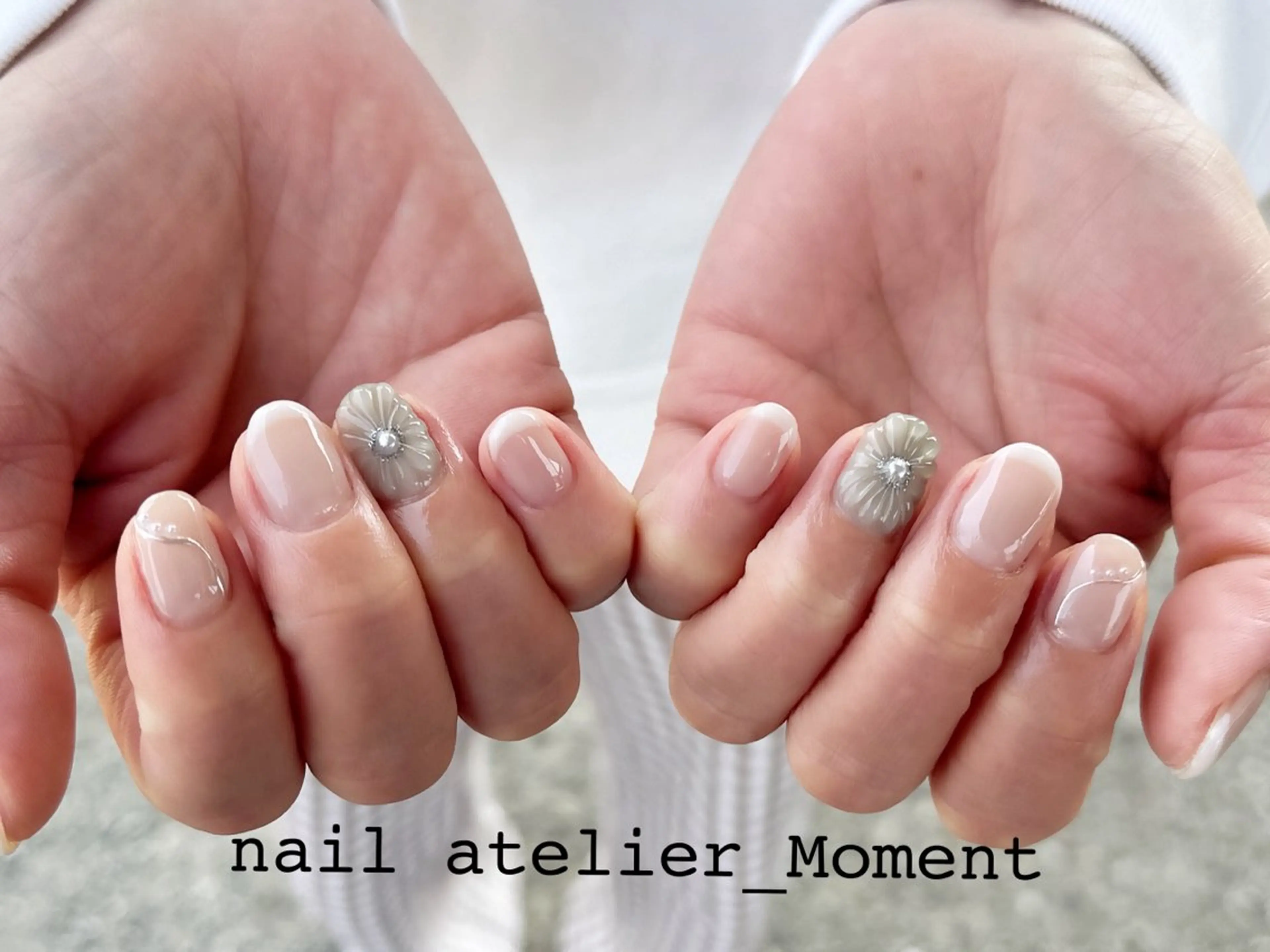 ネイル フラワーネイル ぷっくりネイル ハンドネイル nail atelier_Moment所属・nail Momentのネイルデザイン