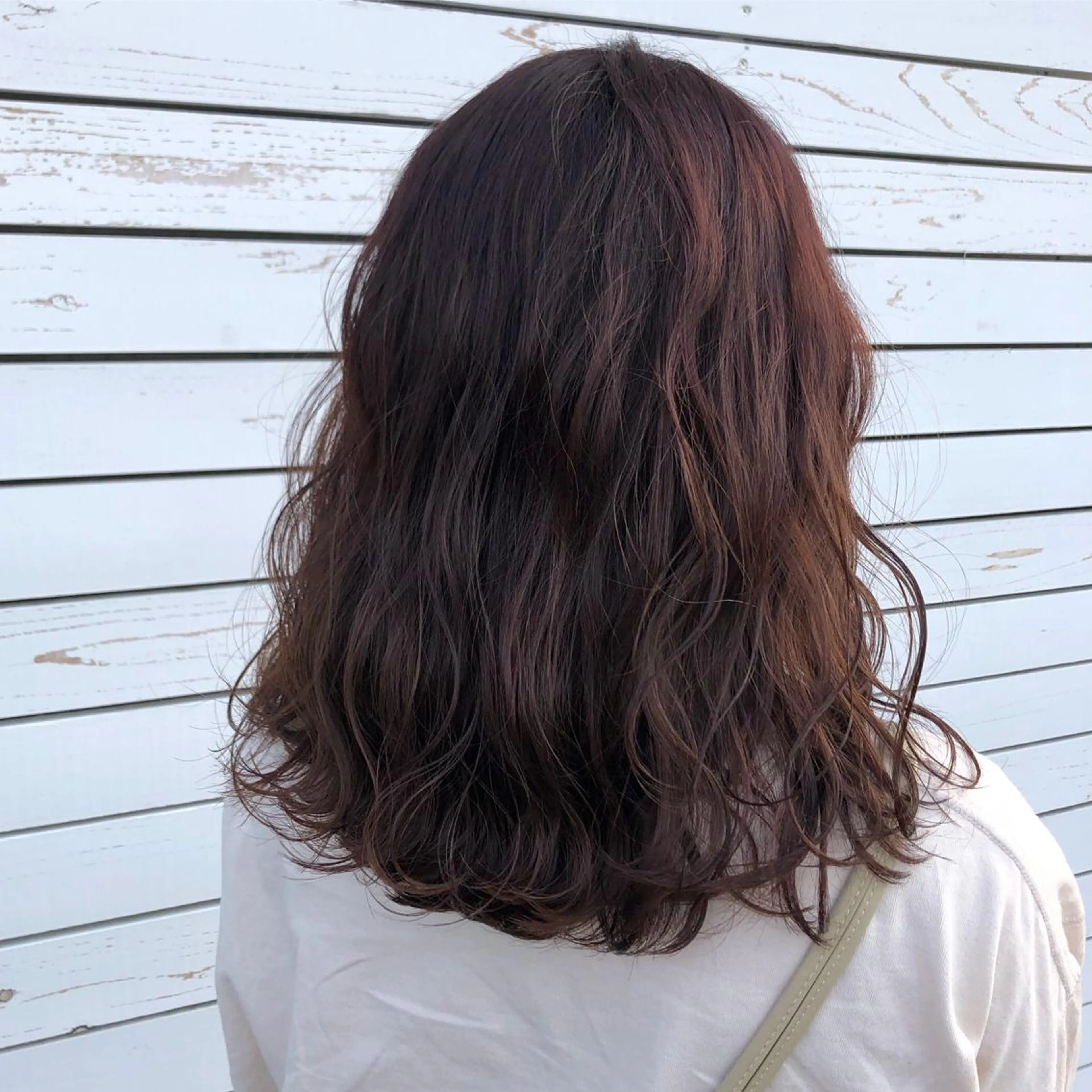 セミロング カラー CREAPY所属・CREAPY　日向野 利菜のヘアスタイル