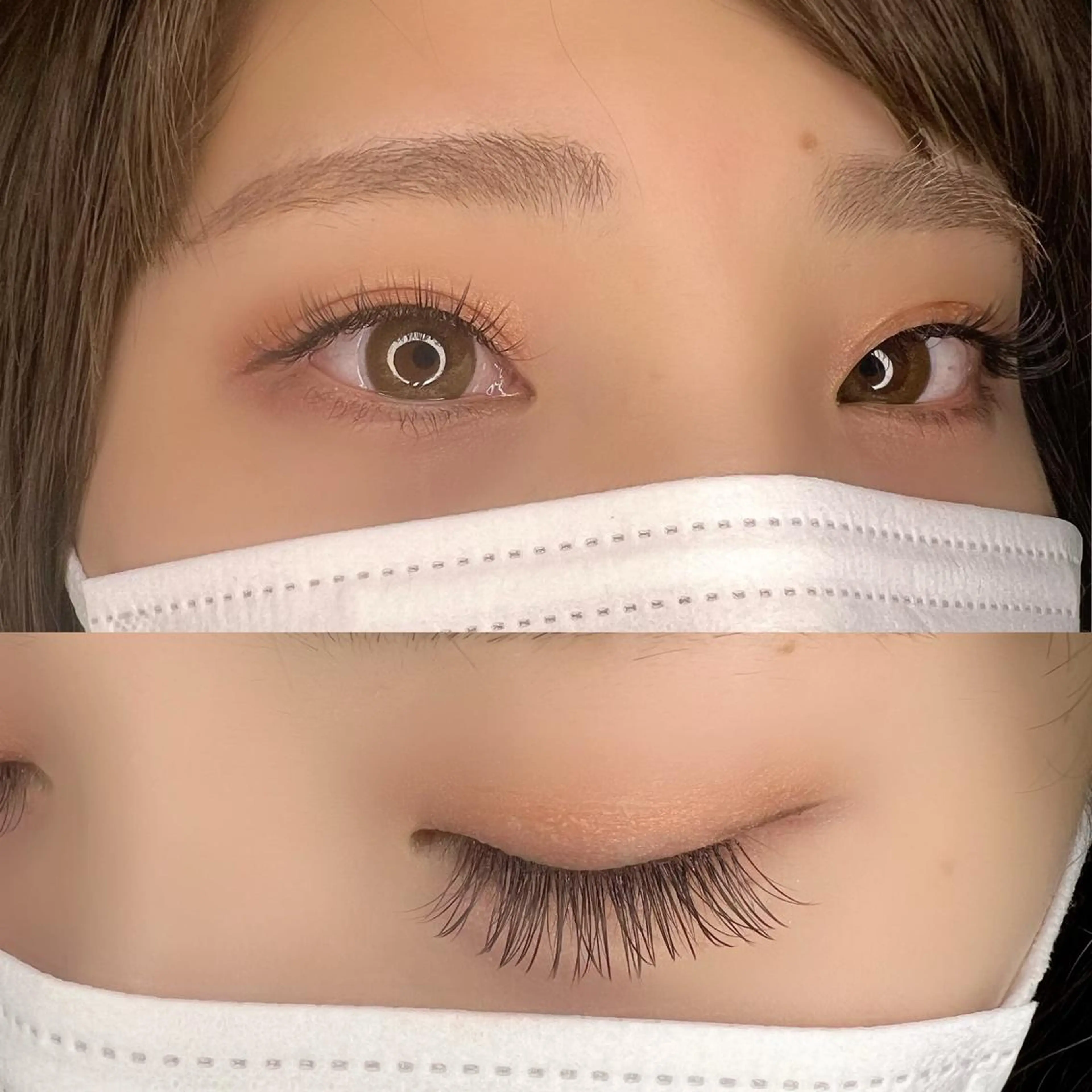 セーブルエクステ80本の写真