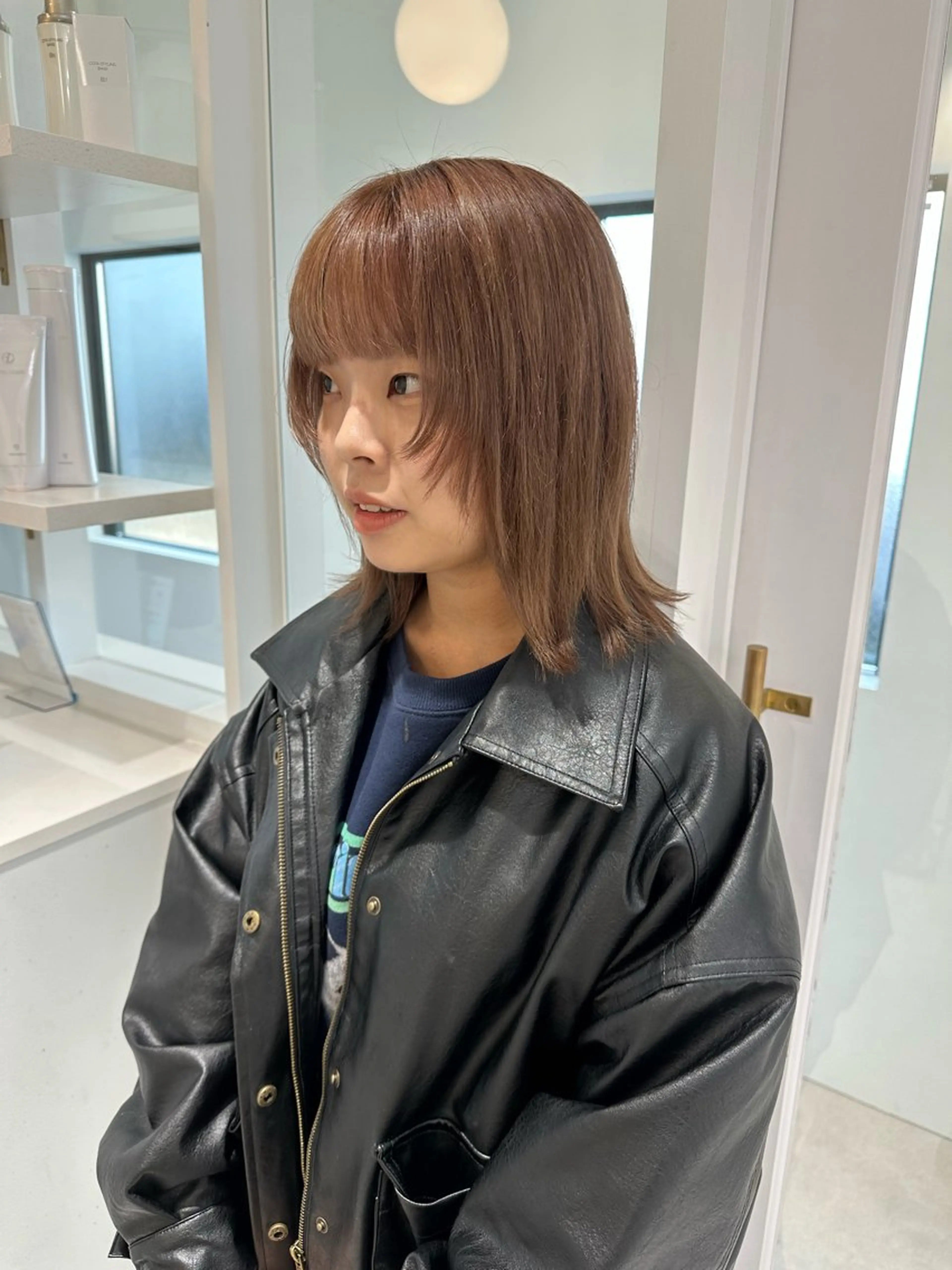 ミディアム カラー お洒落パーマ/ 艶カラー/michiのヘアスタイル