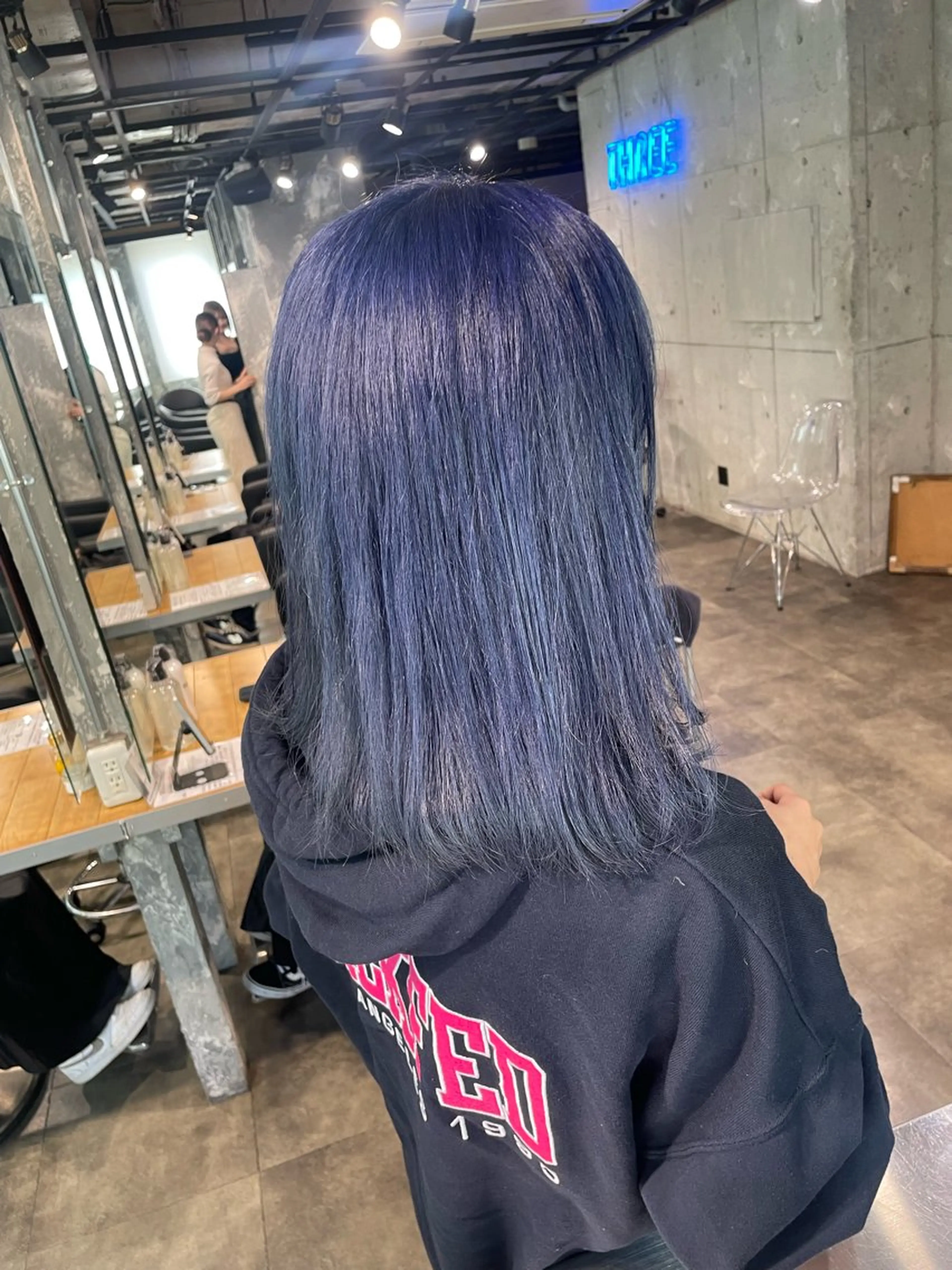 セミロング カラー ヘアカラー ハイトーン 横浜💞ミオのヘアスタイル