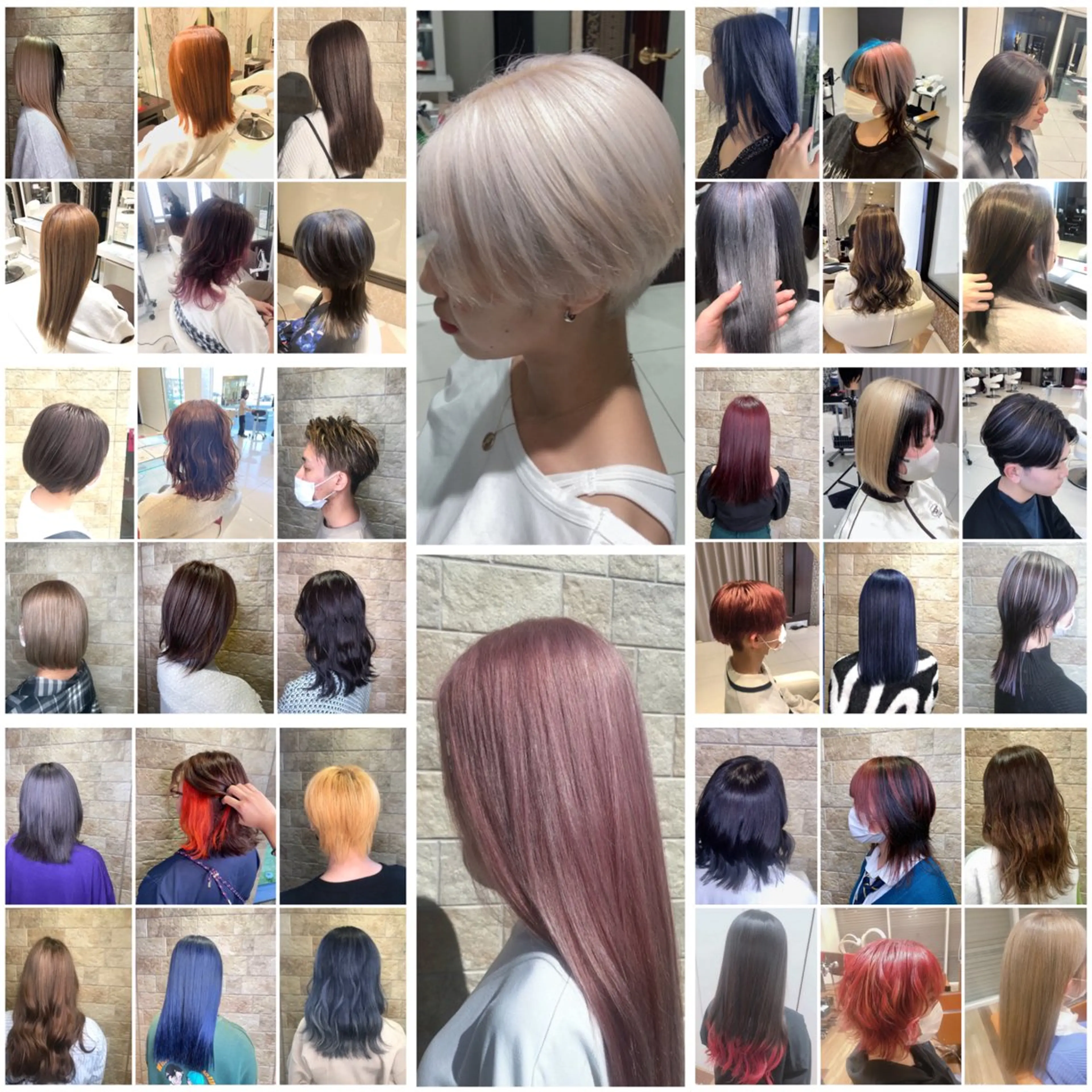 カラー ブリーチ ケアブリーチ SEA BELLE YASUのヘアスタイル