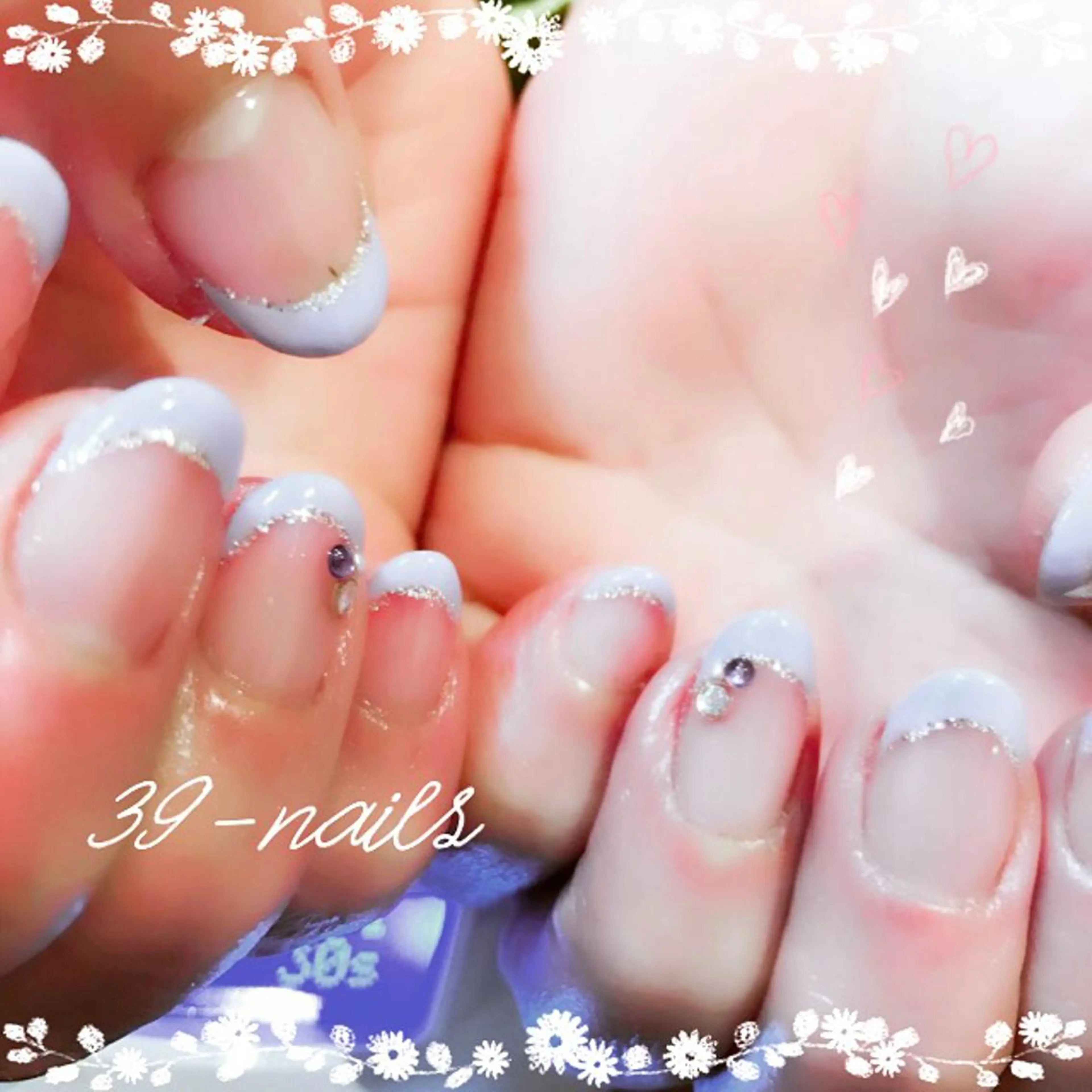 ネイル フレンチネイル ジェルネイル パステルネイル シンプルネイル 春ネイル 39-nails EharaMikuのネイルデザイン