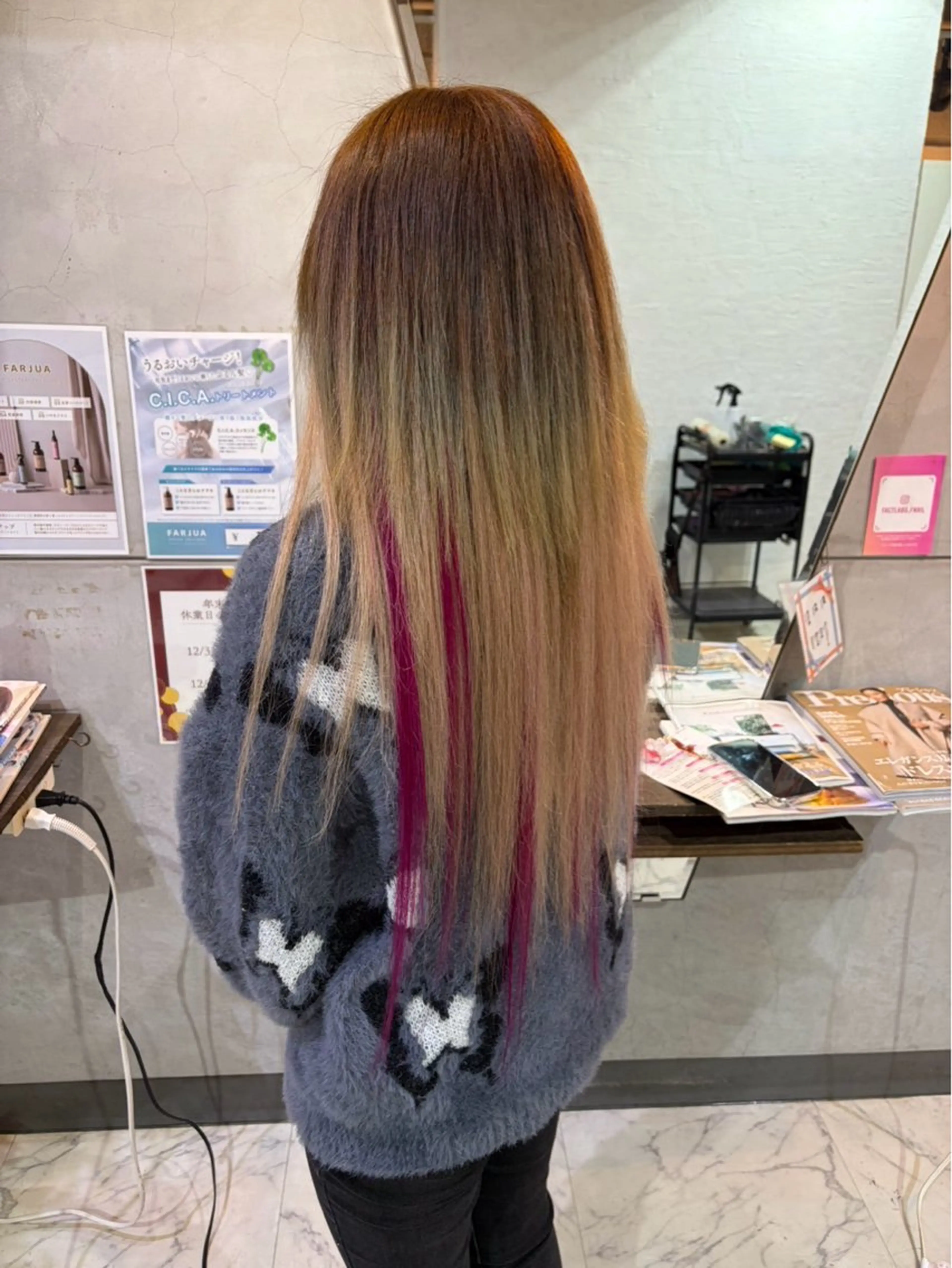 エクステ編み込み40本🌺馴染ませカット込み✂️の写真