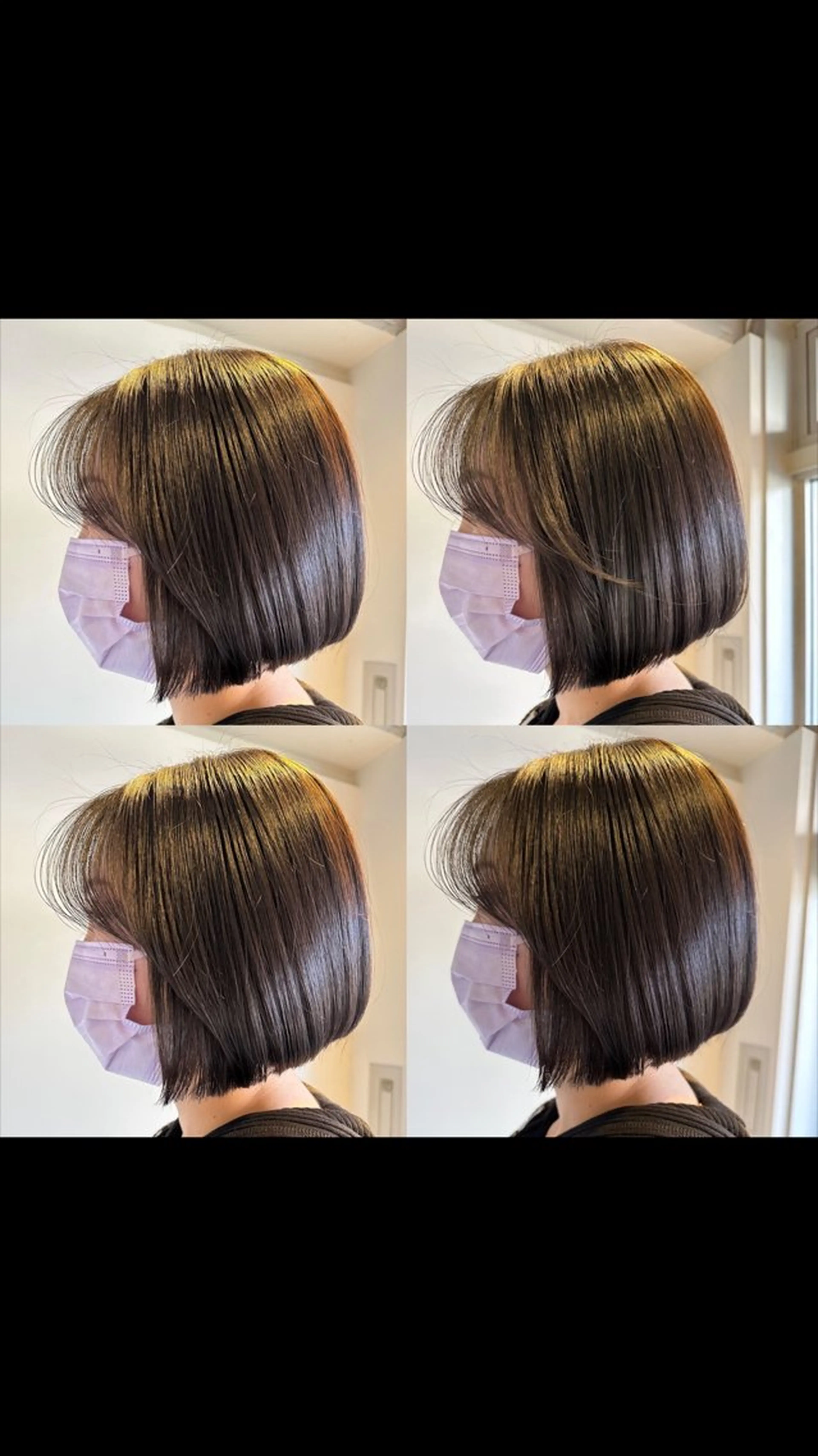 ショート 切りっぱなしボブ ボブ 伸ばしかけ tuuli所属・石井 永遠のヘアスタイル