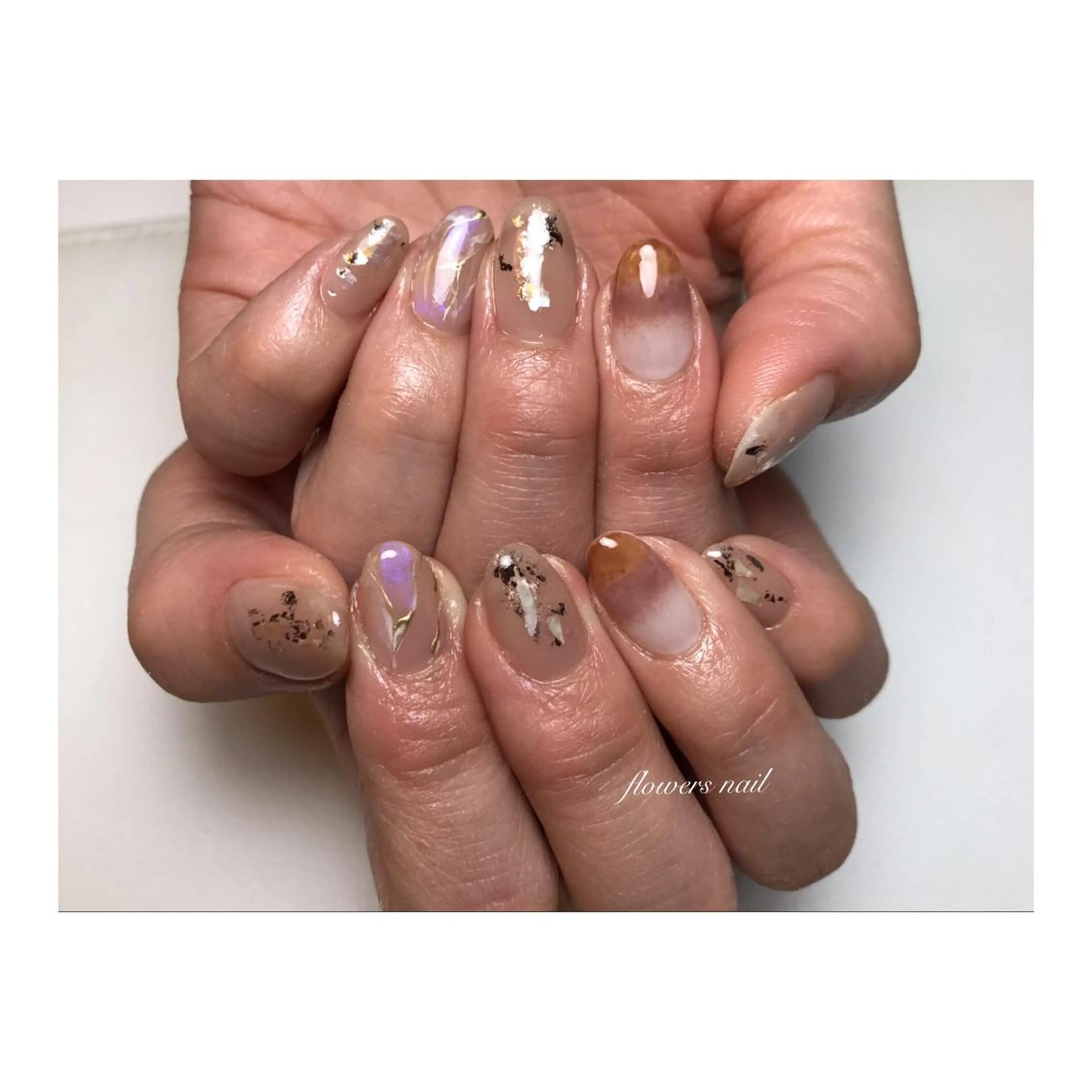 ネイル グラデーション flowers nailのネイルデザイン