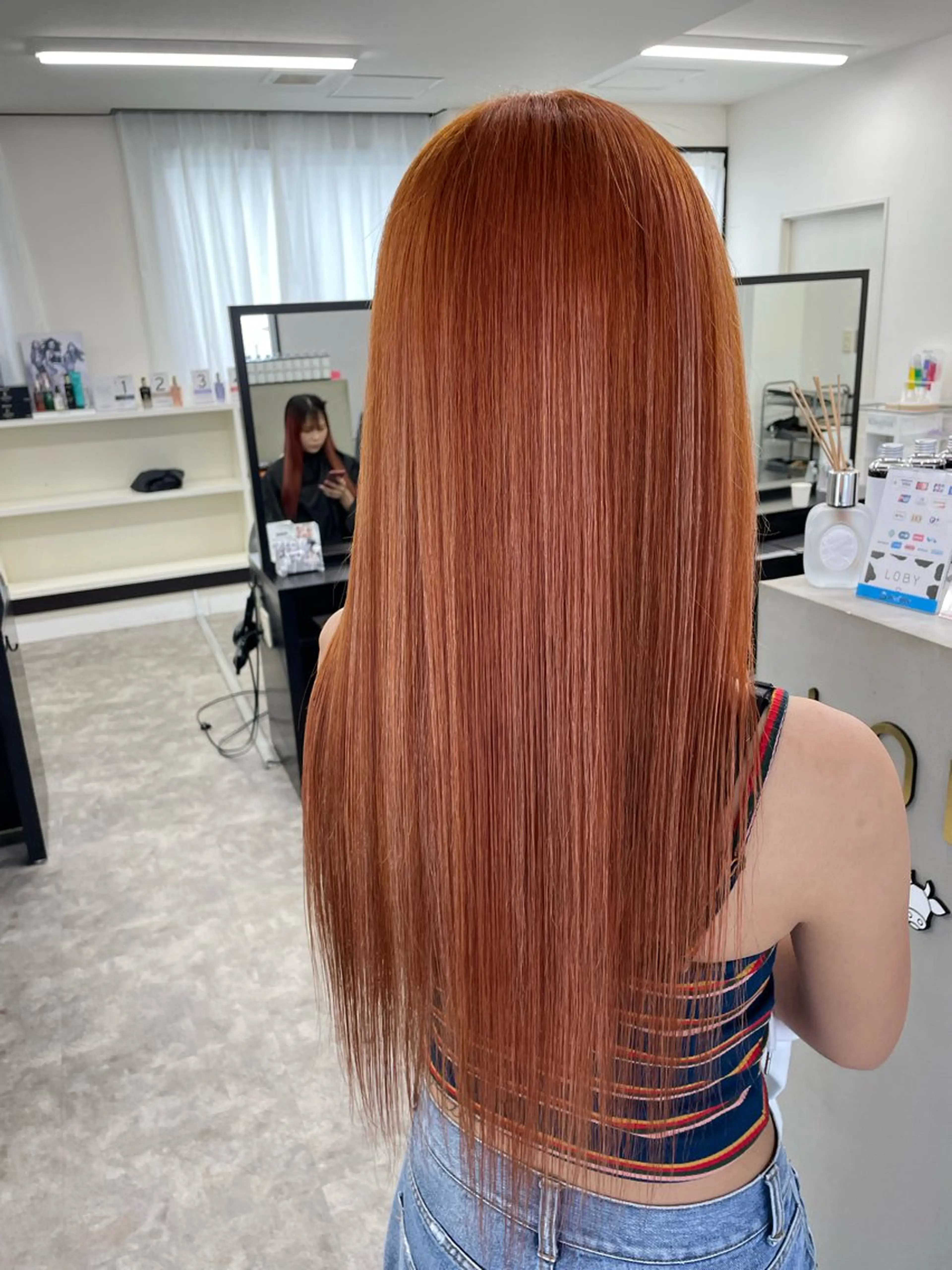ロング カラー オレンジ LOBY浦添店所属・LOBY浦添店 NABEのその他イメージ