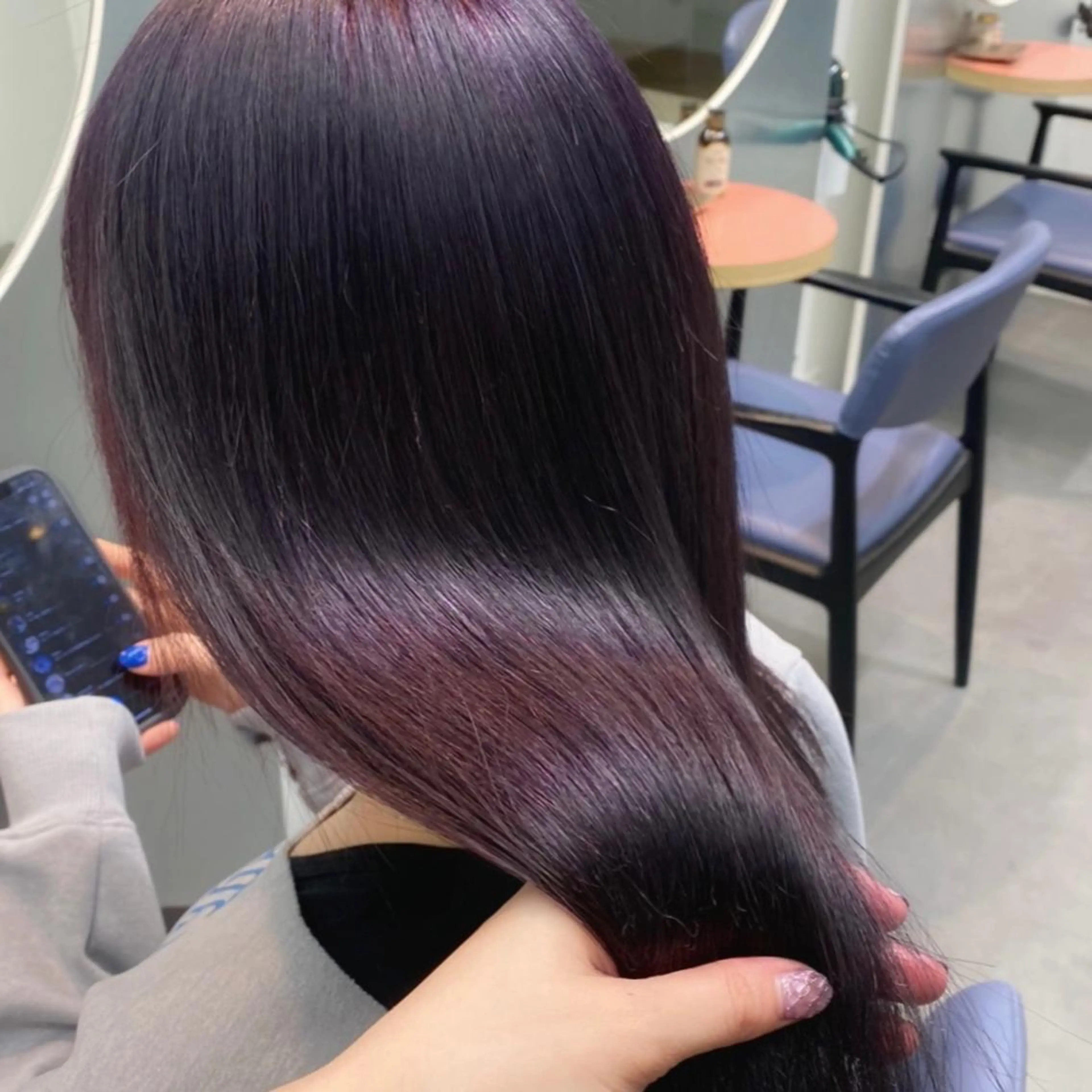 ロング カラー 韓国girly hikariのヘアスタイル