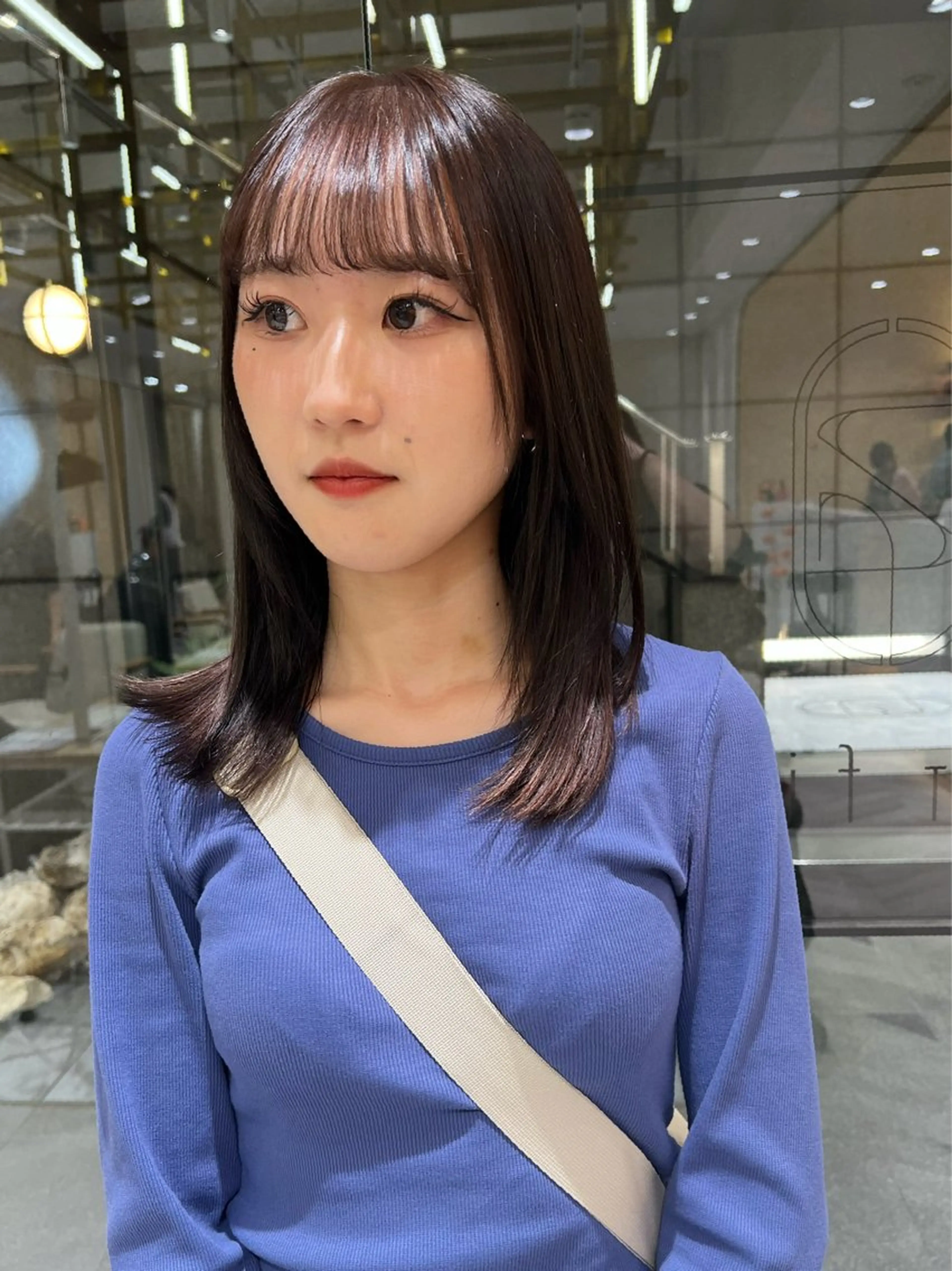 ミディアム 髪質改善 ヘアカラー トリートメント オシャレデザイン 🧺🪽/SHUNOのヘアスタイル