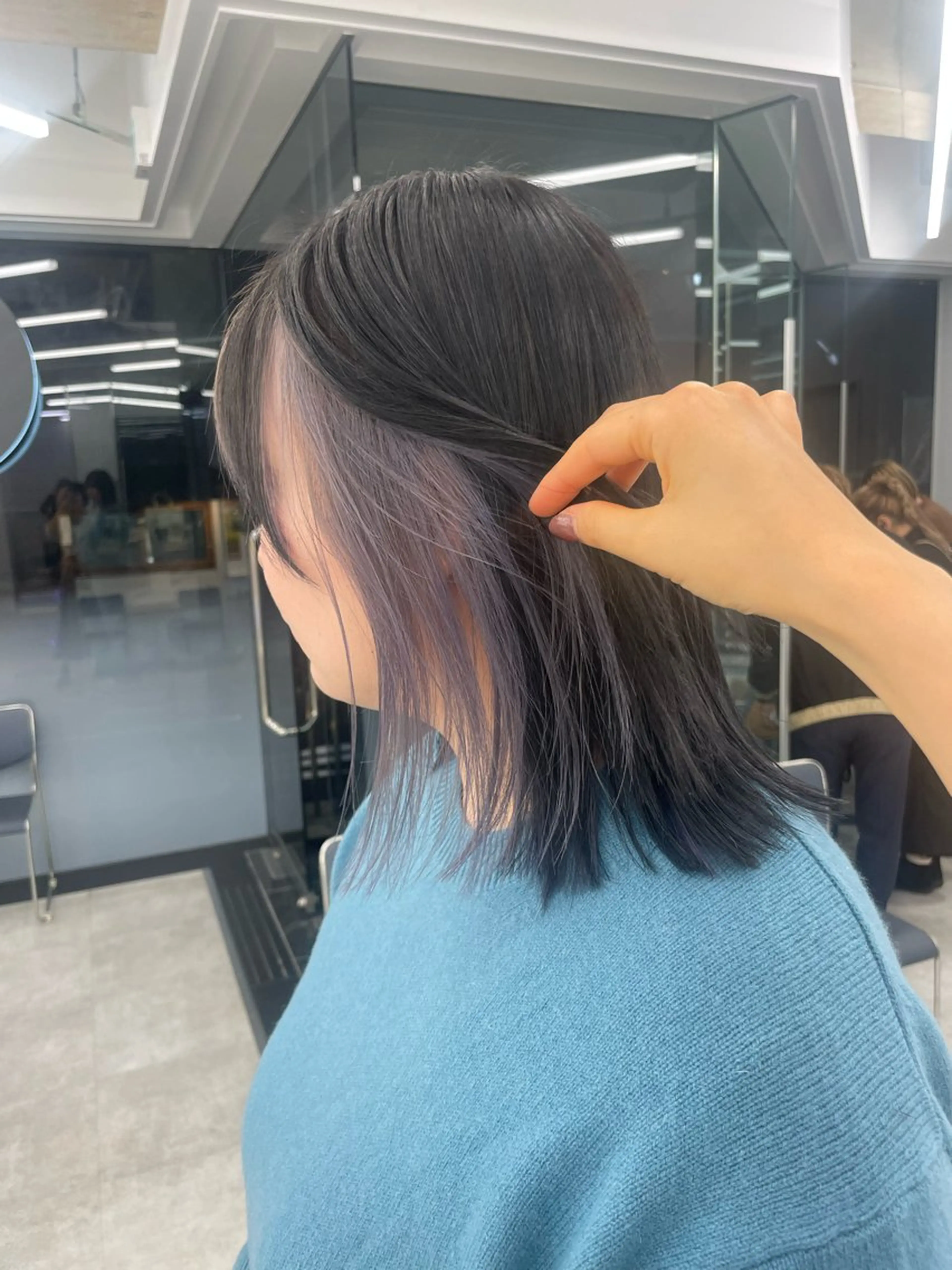 ミディアム カラー ヘアアレンジ カット ヘアカラー 【Sweep】おじま のぞみのヘアスタイル