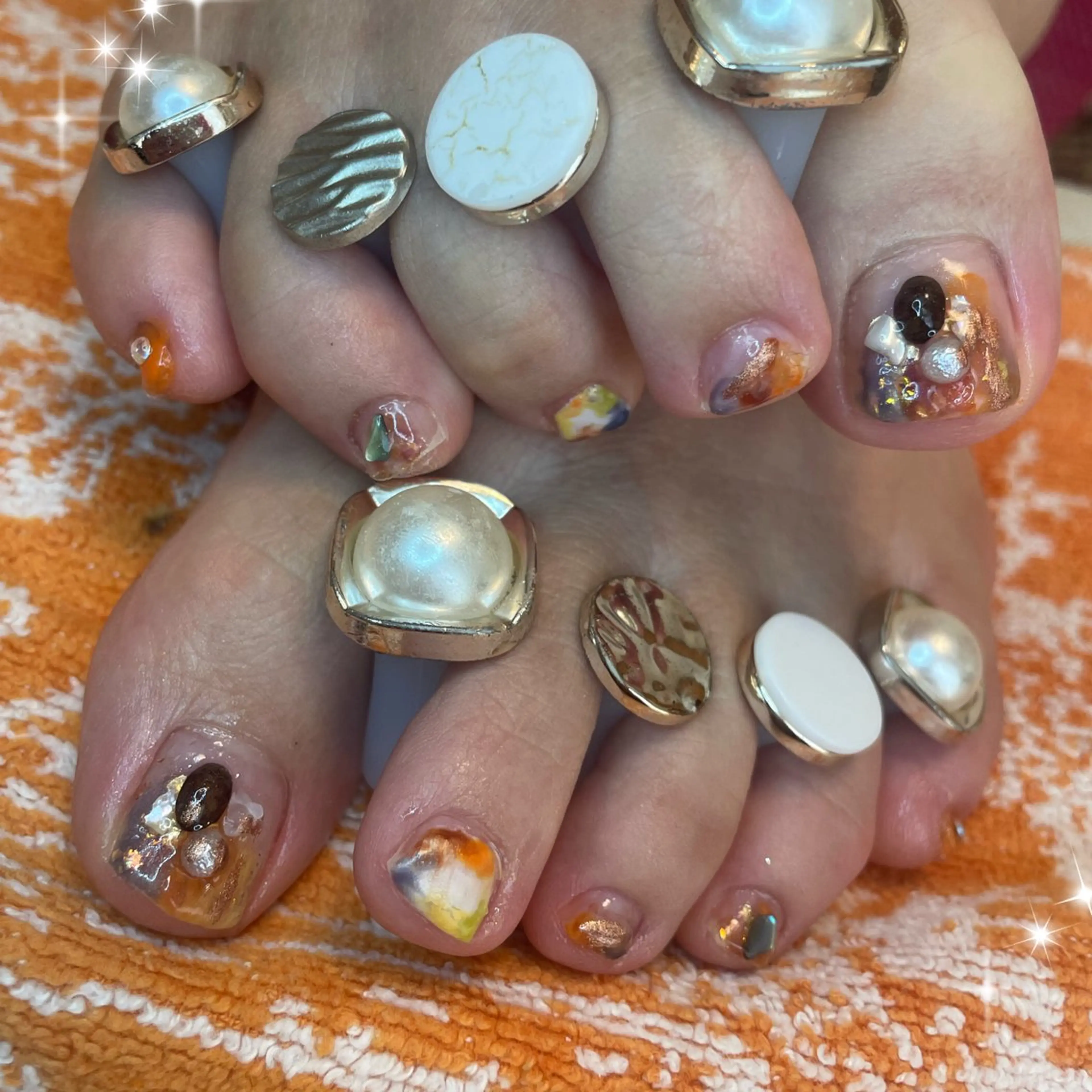 ネイル フットネイル マットネイル ミラーネイル NAIL★M 真紀のネイルデザイン