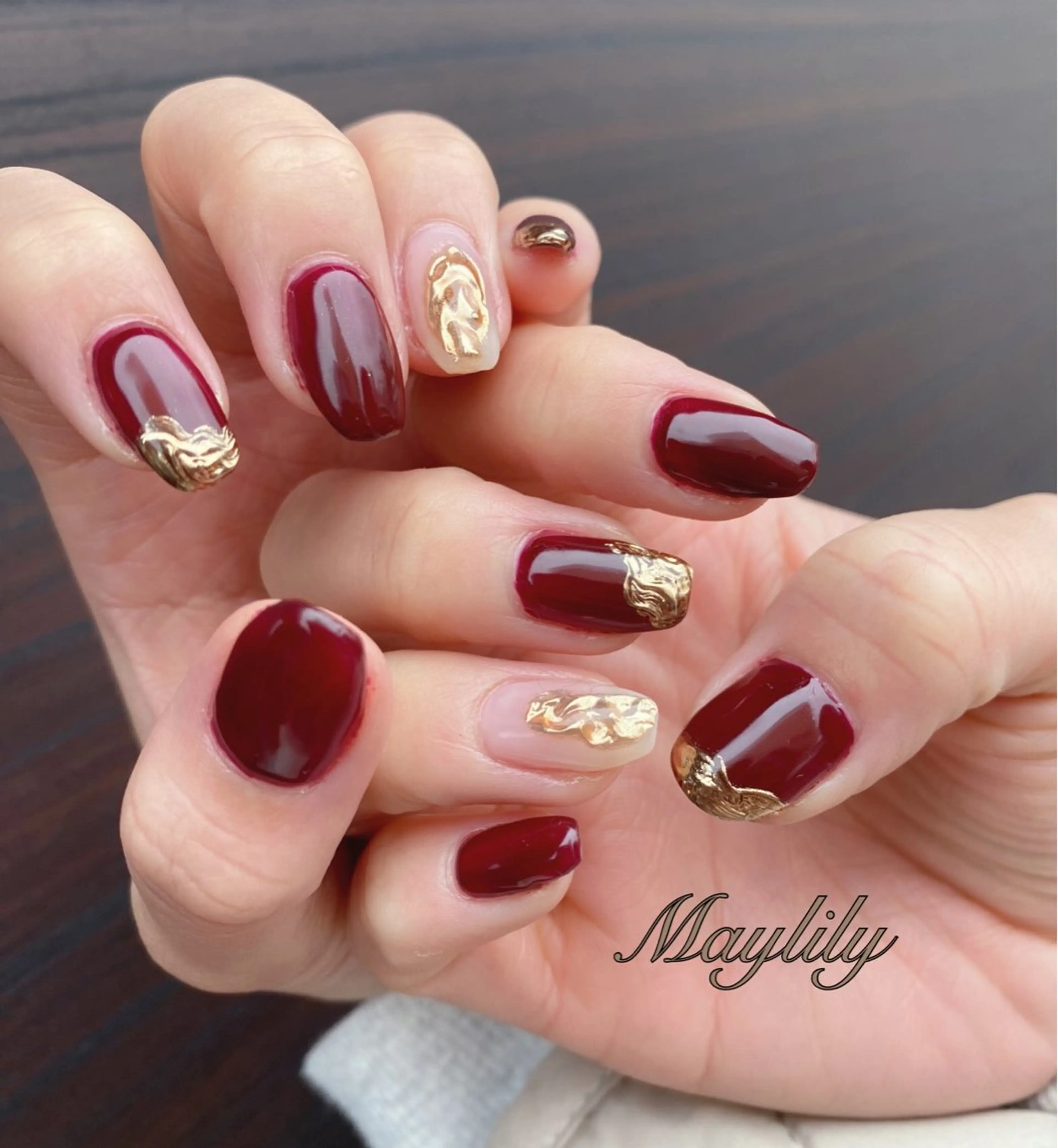 ネイル 持ち込み ハンドネイル Nail salon Maylily所属・Nail salon Maylilyのネイルデザイン