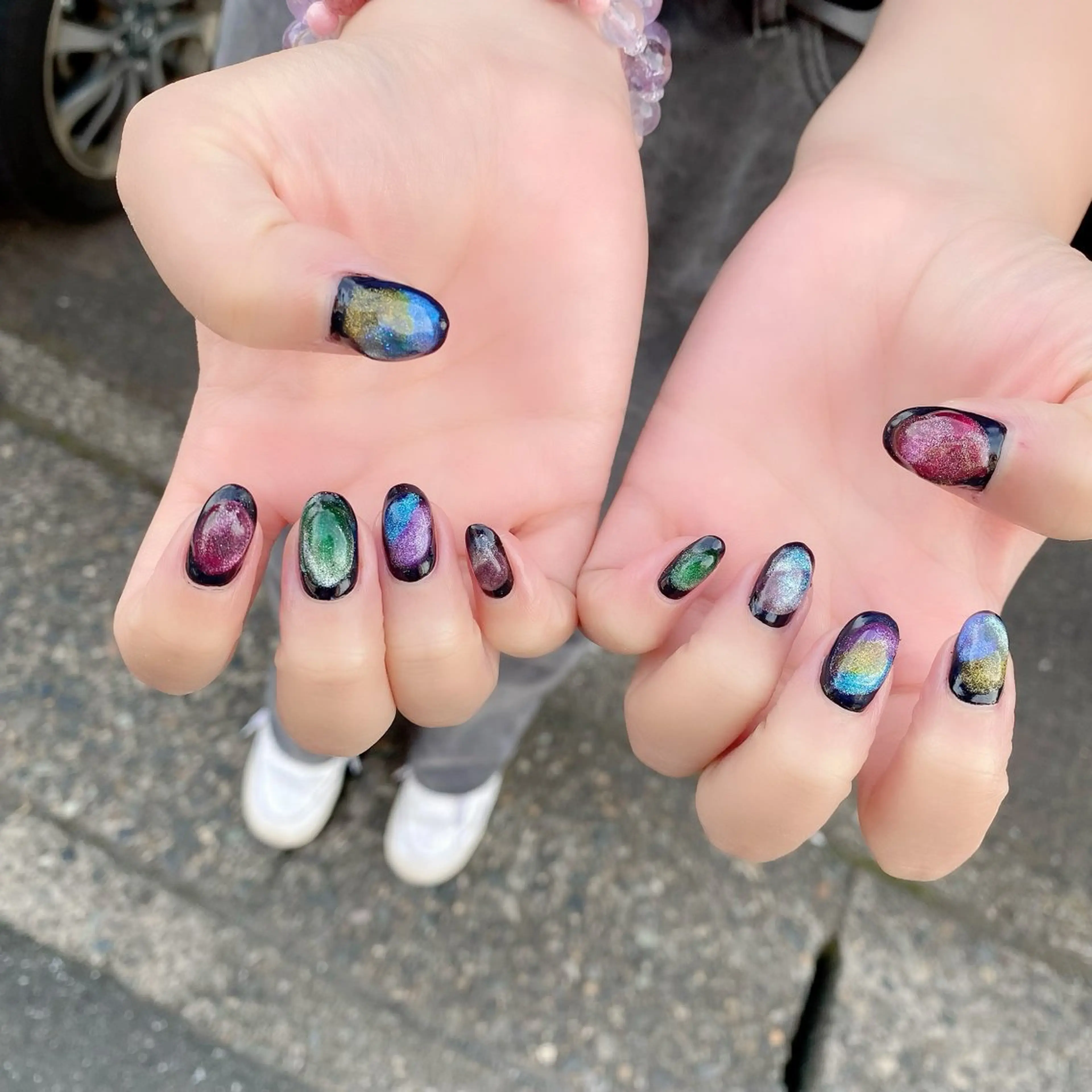ネイル マグネットネイル ぷっくりネイル Salon Ｋのネイルデザイン