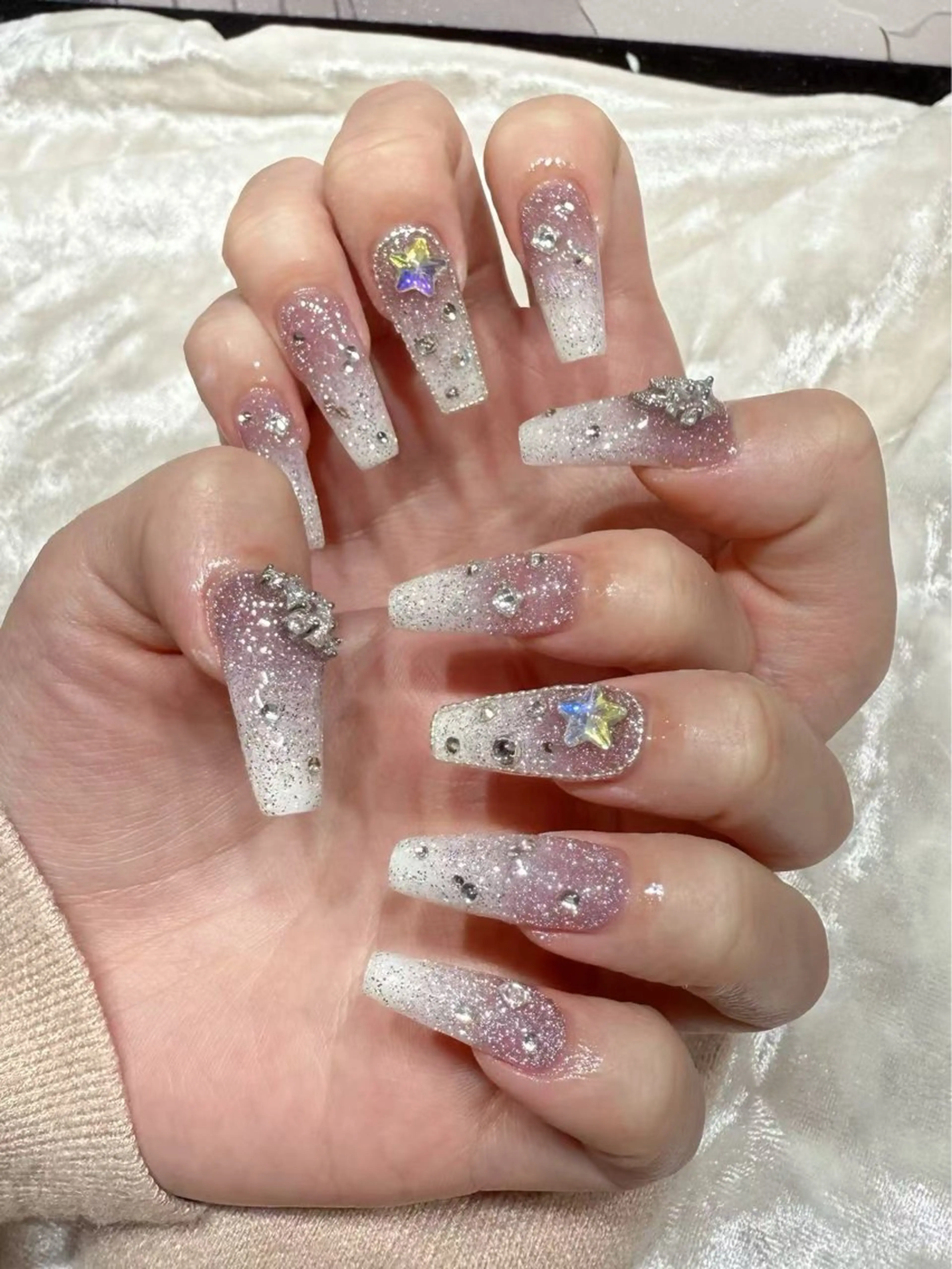 ネイル アートネイル フットネイル ジェルネイル グラデーション ハート My nail所属・babarla Nailのネイルデザイン