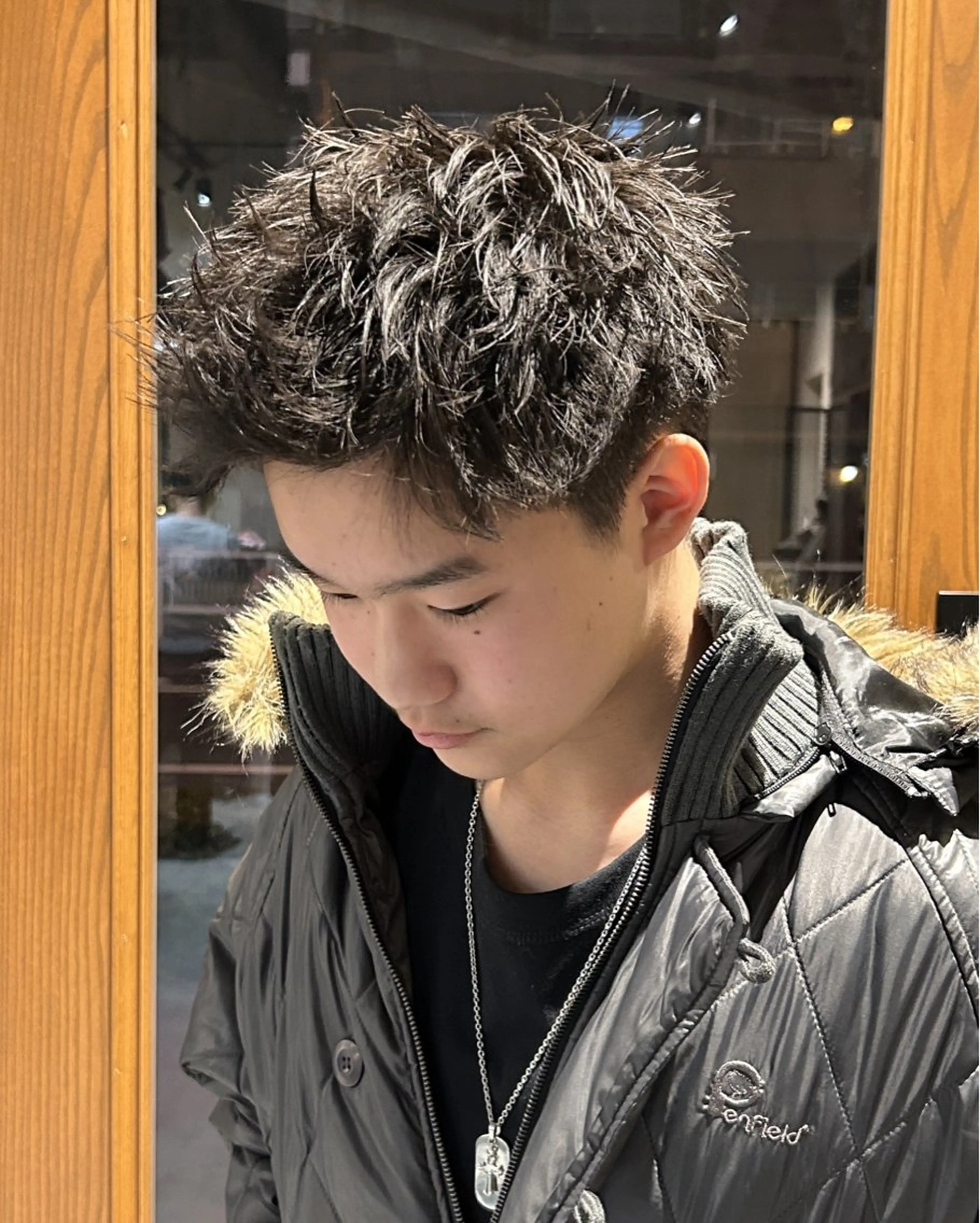 ショート パーマ FREAK BARBER SHOP河原町三条店所属・本多 伸丞のヘアスタイル