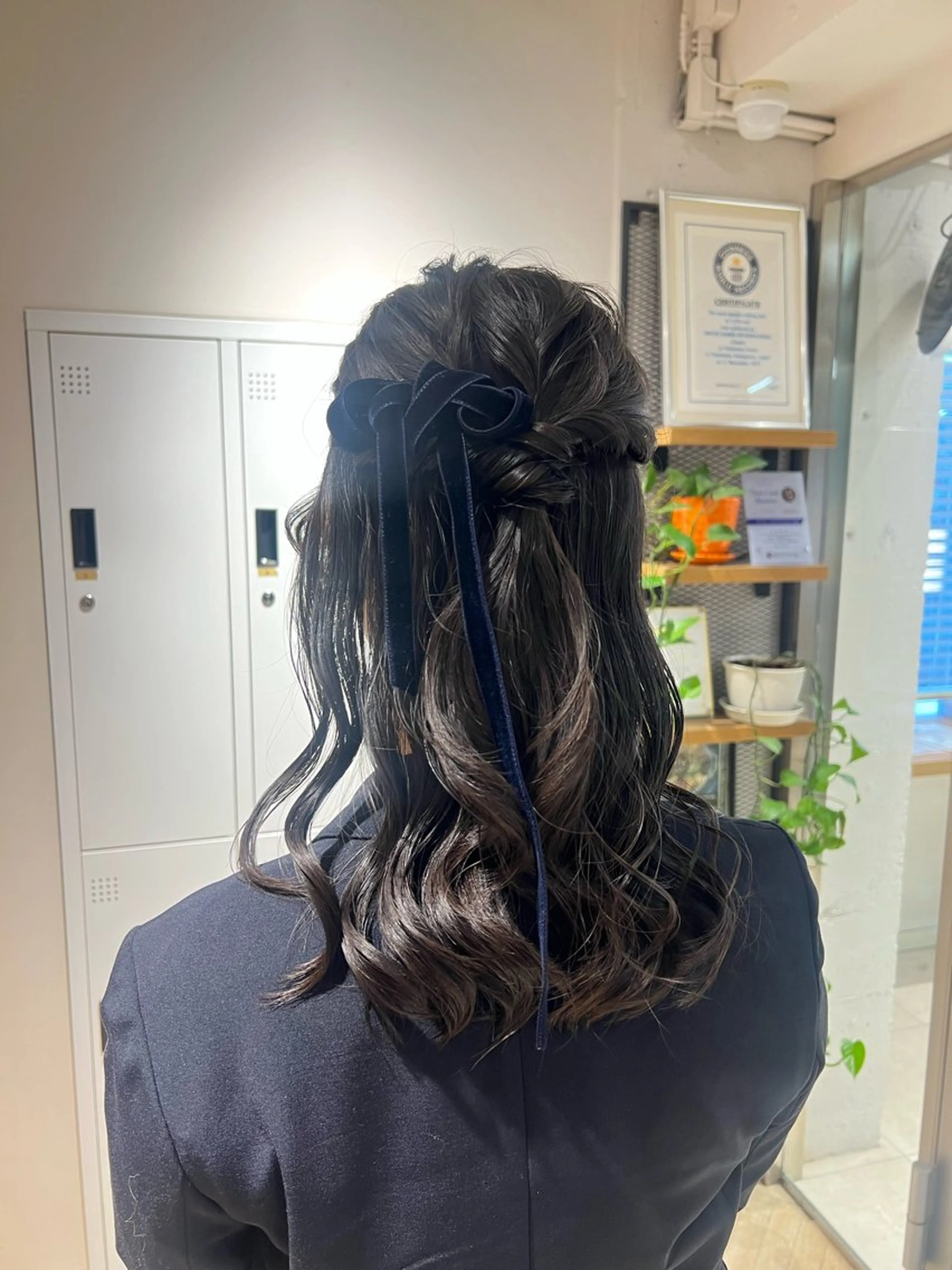 セミロング ヘアアレンジ ハーフアップ ヘアセット SALOWIN川崎WEST店所属・🌷川崎/アレンジ/ 暖色ボブ/コトネ🌷のヘアスタイル