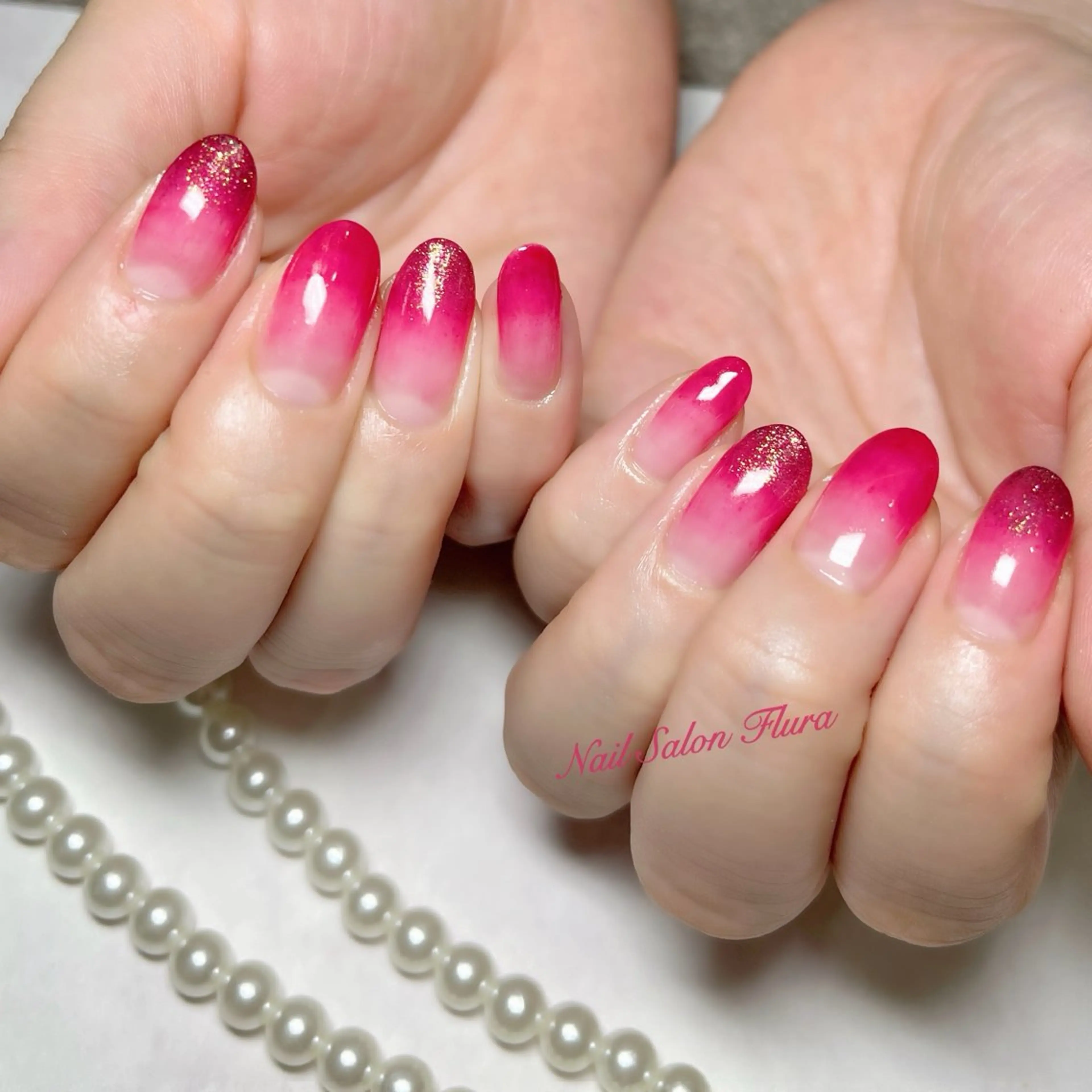 ネイル ラメ(グリッター) ハンドネイル NAILSALON Flura所属・NailSalon Fluraのネイルデザイン
