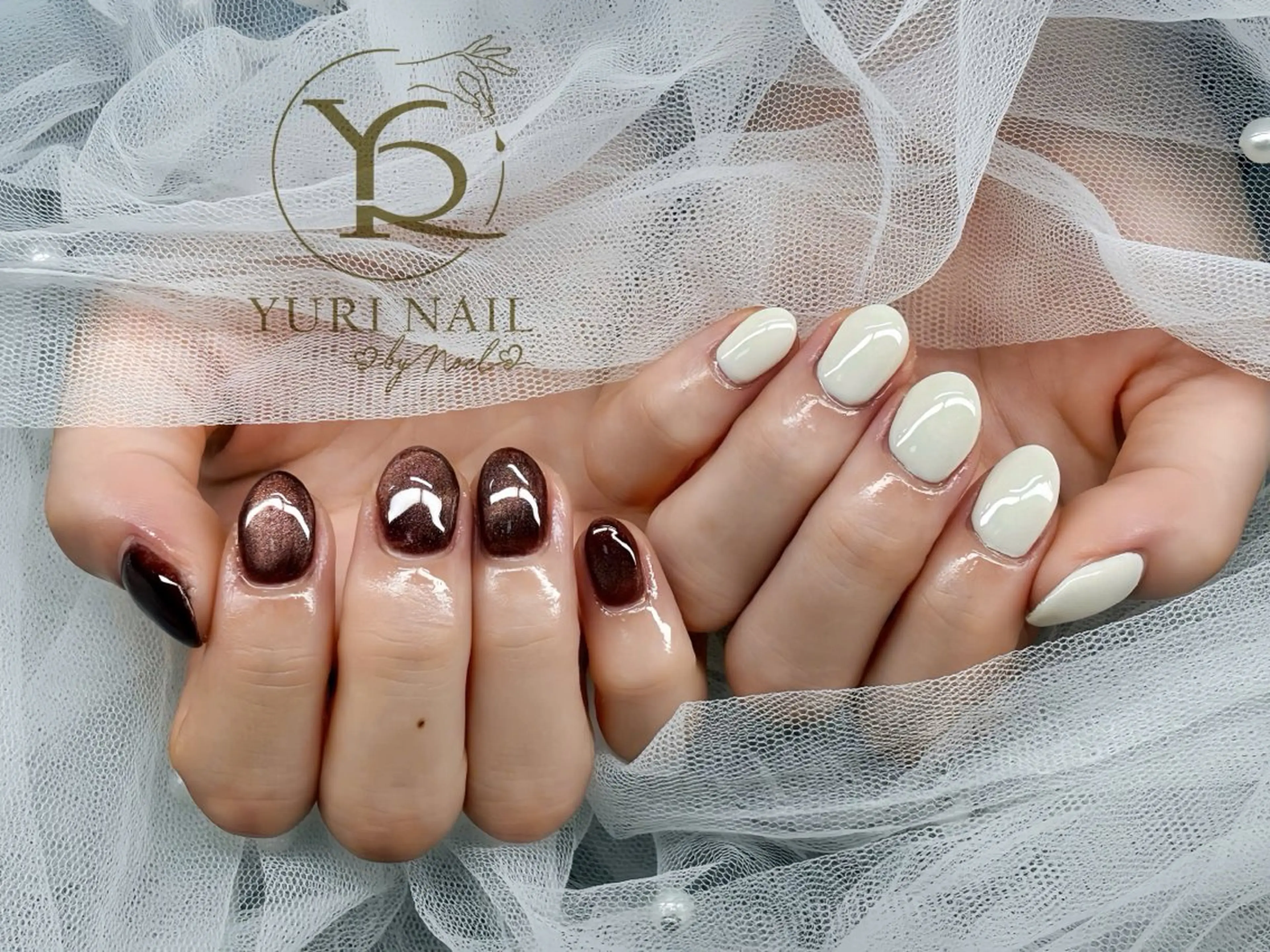 ネイル チークネイル フットネイル グラデーション 韓国ネイル 持ち込み ハンドネイル フットネイル ハンドケア YURI Nail Narita所属・YURI Nail NARITAのネイルデザイン