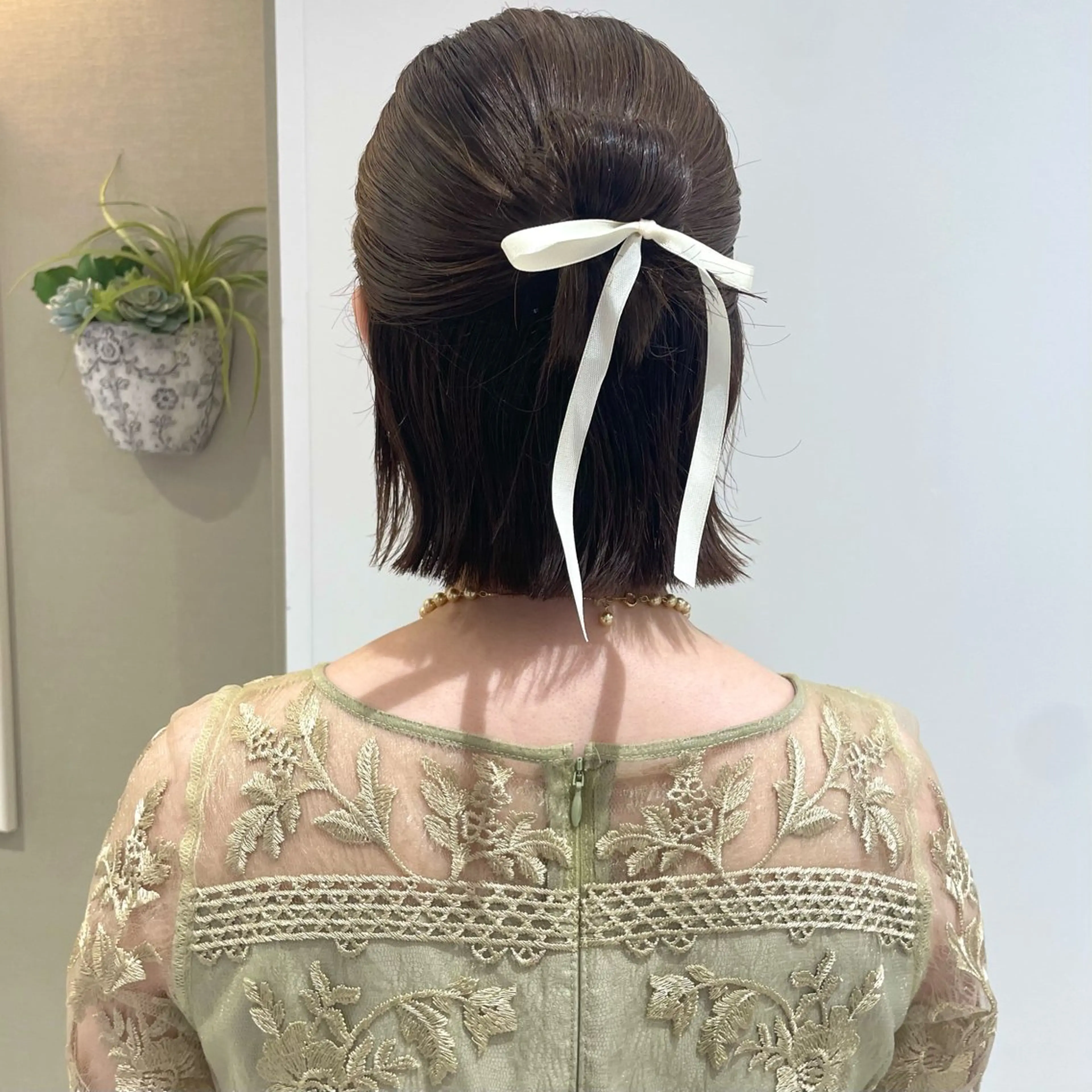ミディアム ボブ ヘアセット 🧁艶カラー /アレンジ🎀くるみのヘアスタイル