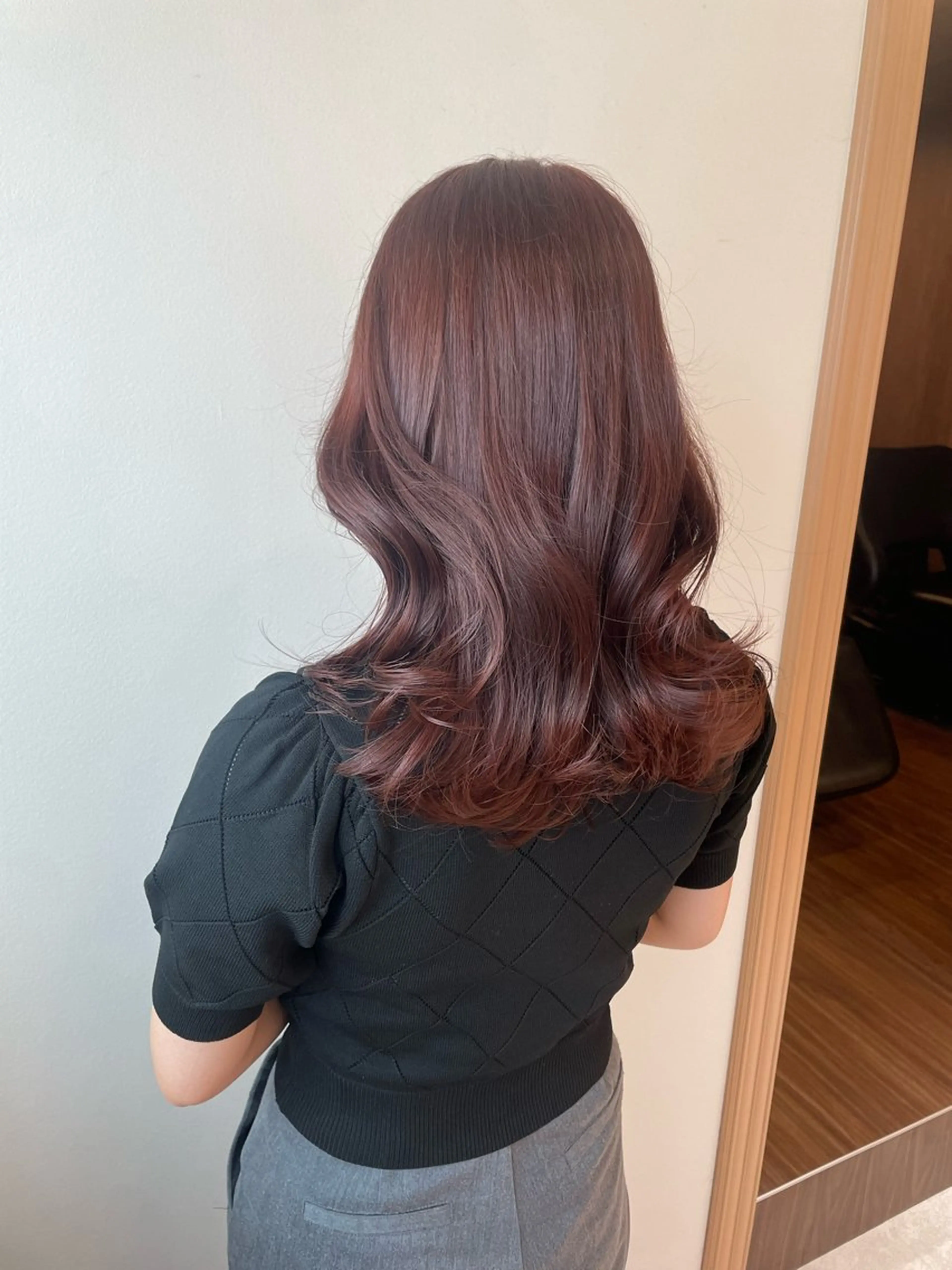 ミディアム カラー カット ヘアカラー トリートメント Osoko Hiyoriのヘアスタイル