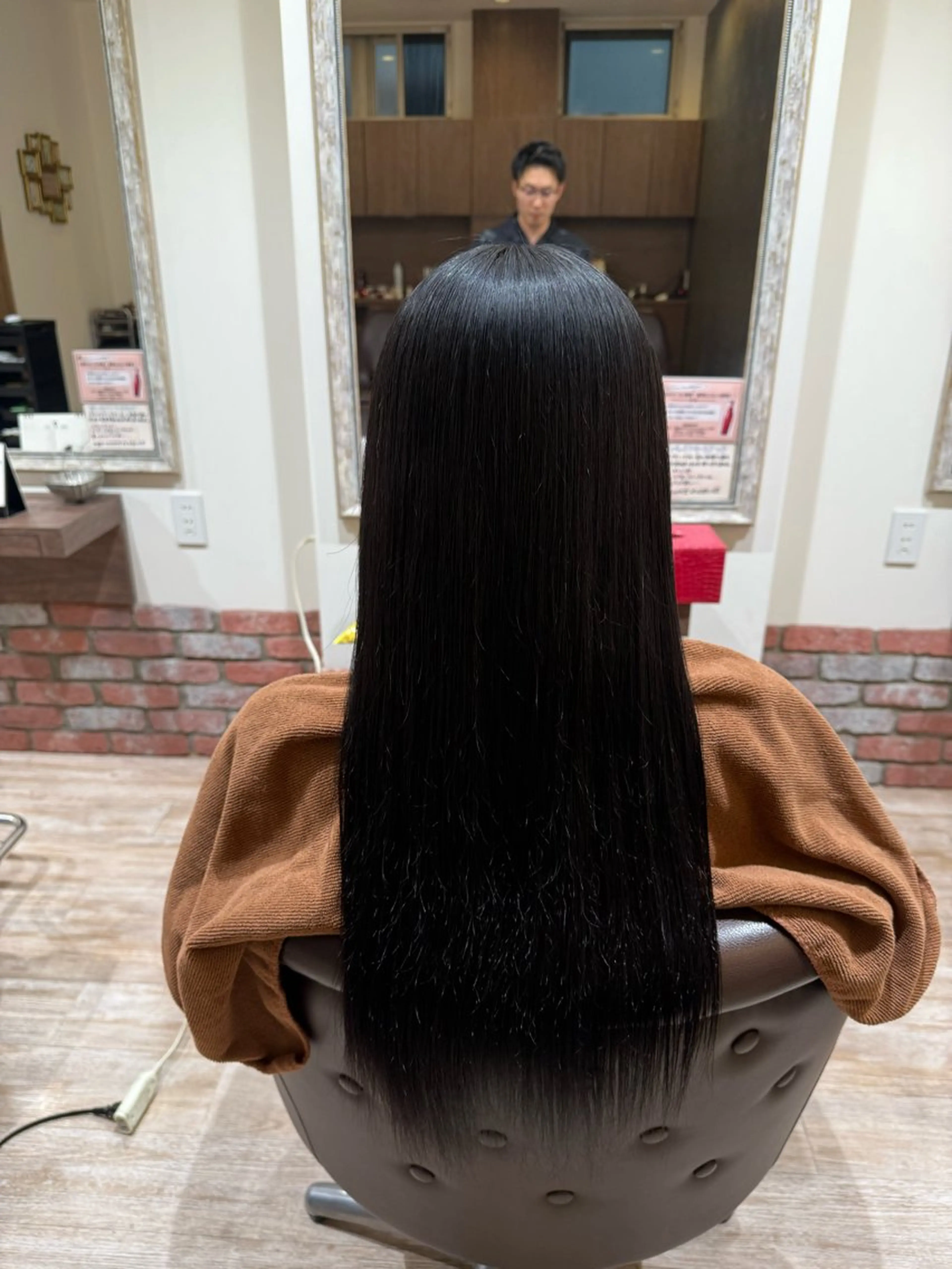 ロング 縮毛矯正 似合わせカットパーマ 長峯丈士のヘアスタイル