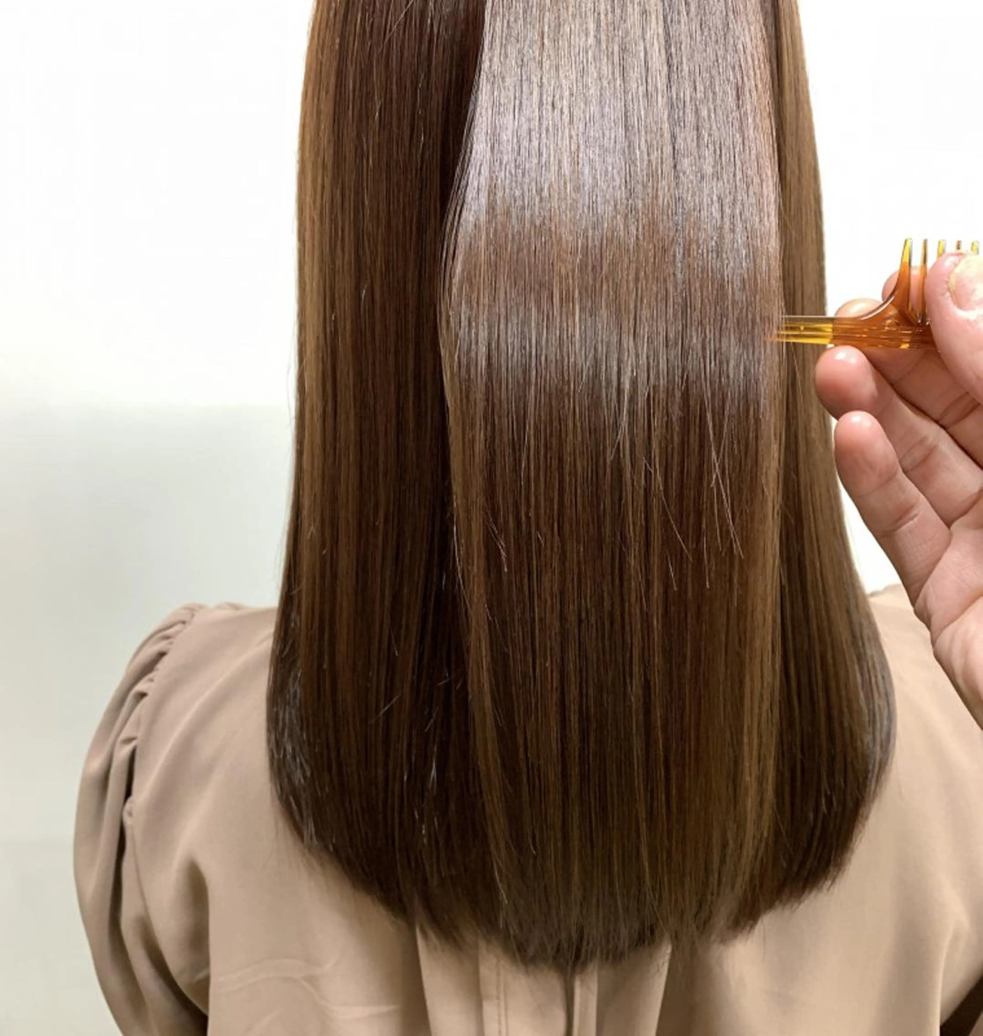 ミディアム カラー パーマ 堀井 凌平のヘアスタイル