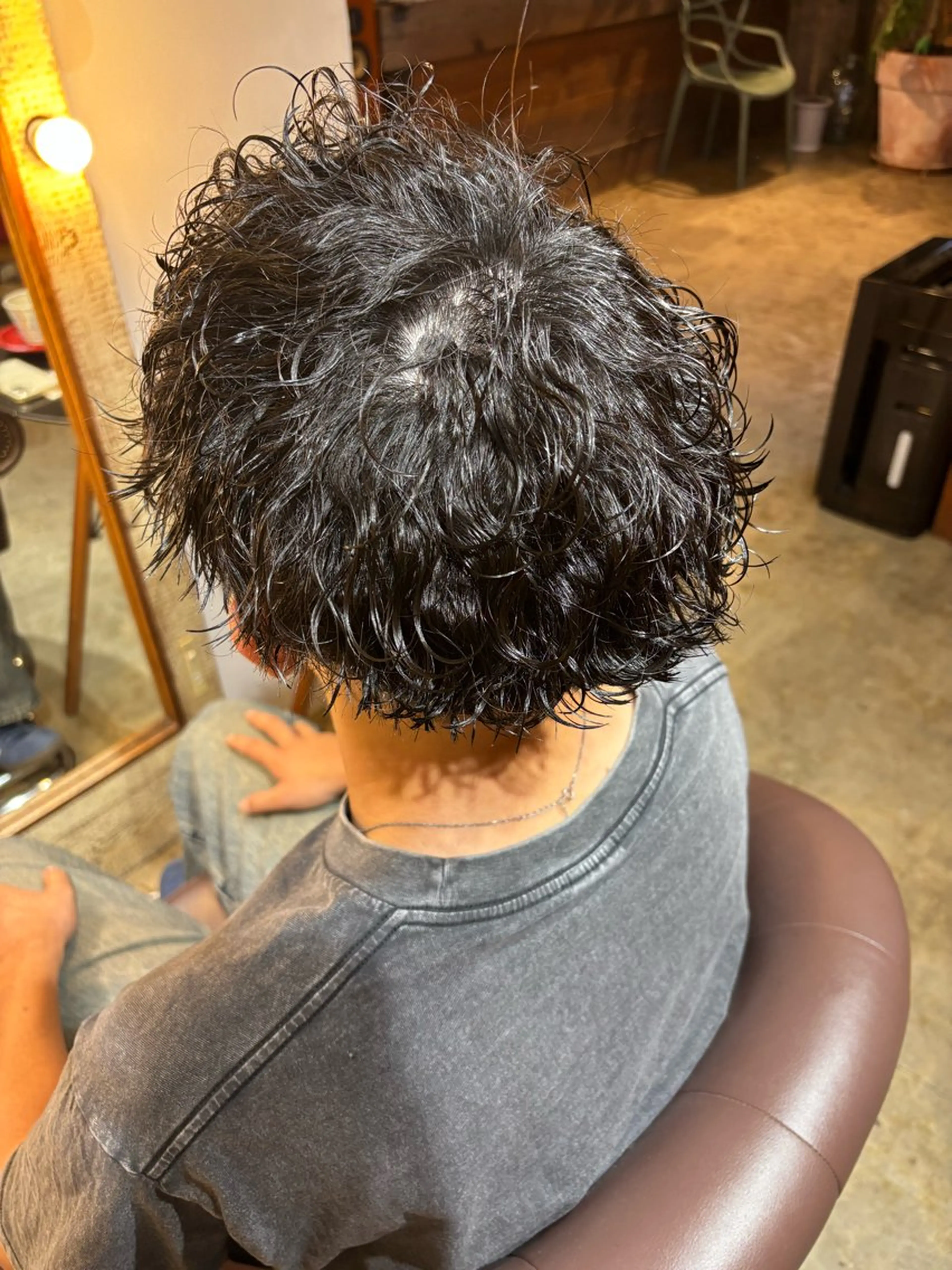 パーマ メンズ メンズパーマ 波巻きパーマ パーマ 平川 海夢のヘアスタイル