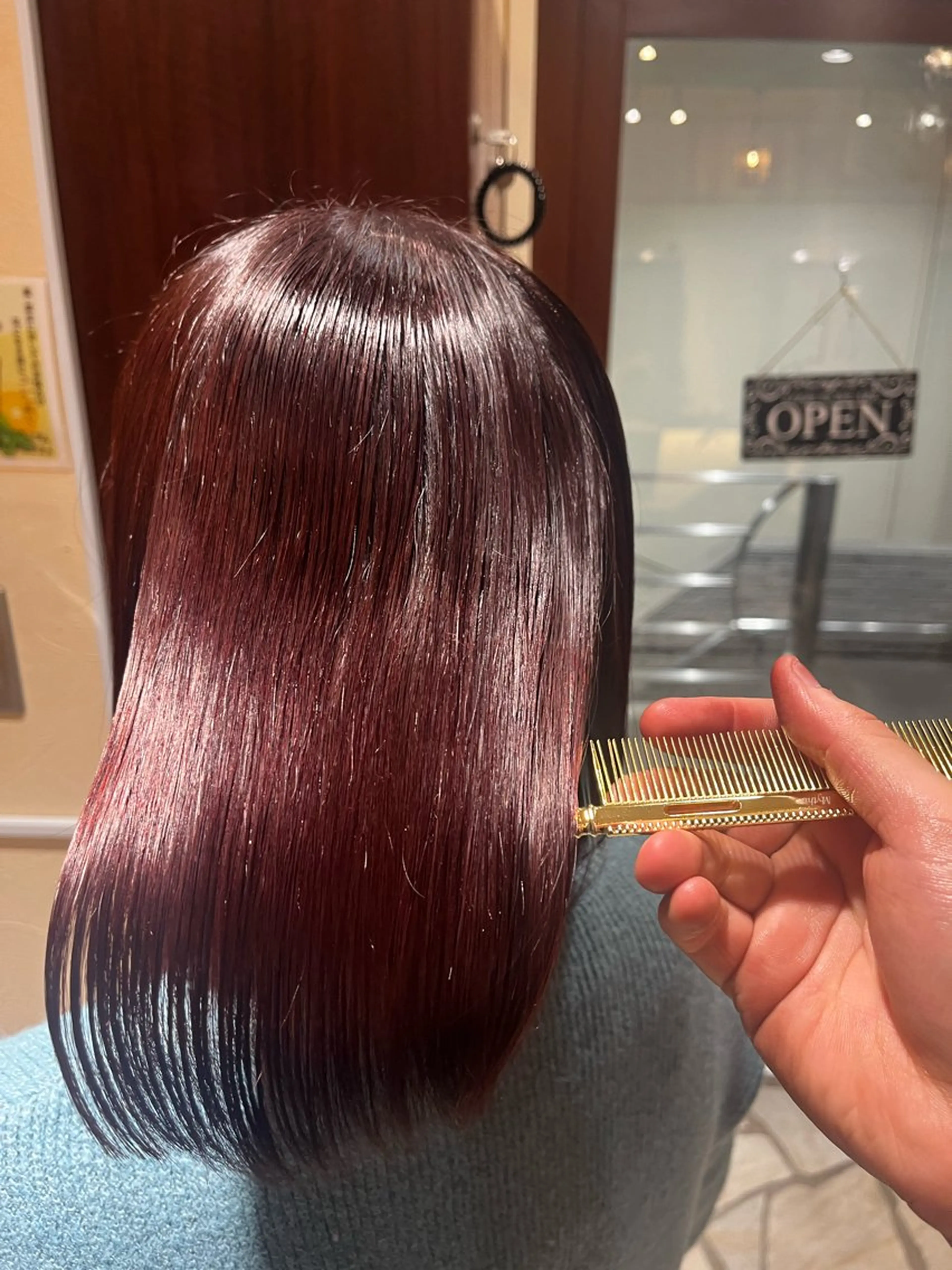 ミディアム カット ヘアカラー トリートメント hair resort 粋　dua所属・✂️美髪 kane✂️のヘアスタイル