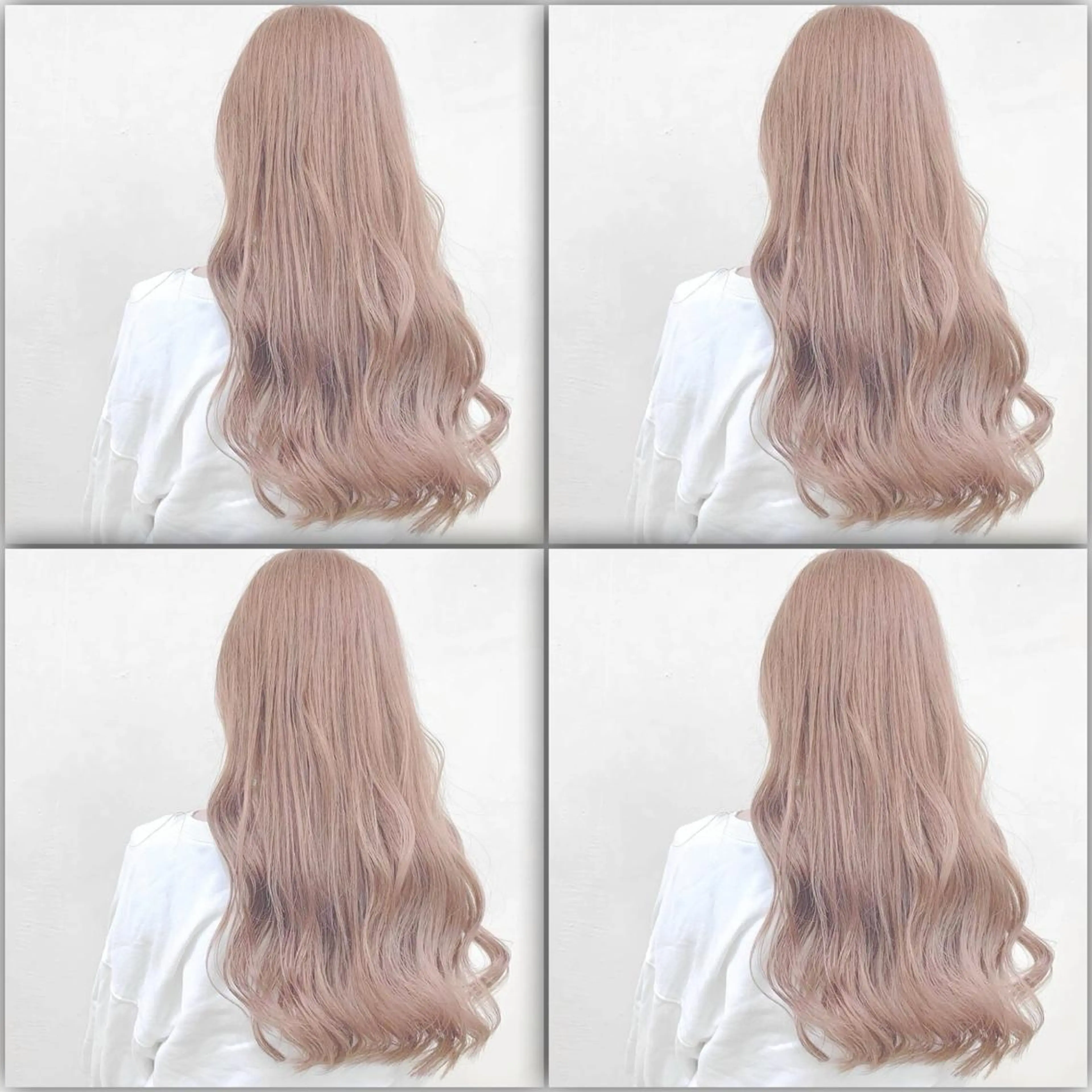 ロング カラー ケアブリーチ 韓国レイヤーKYONのヘアスタイル