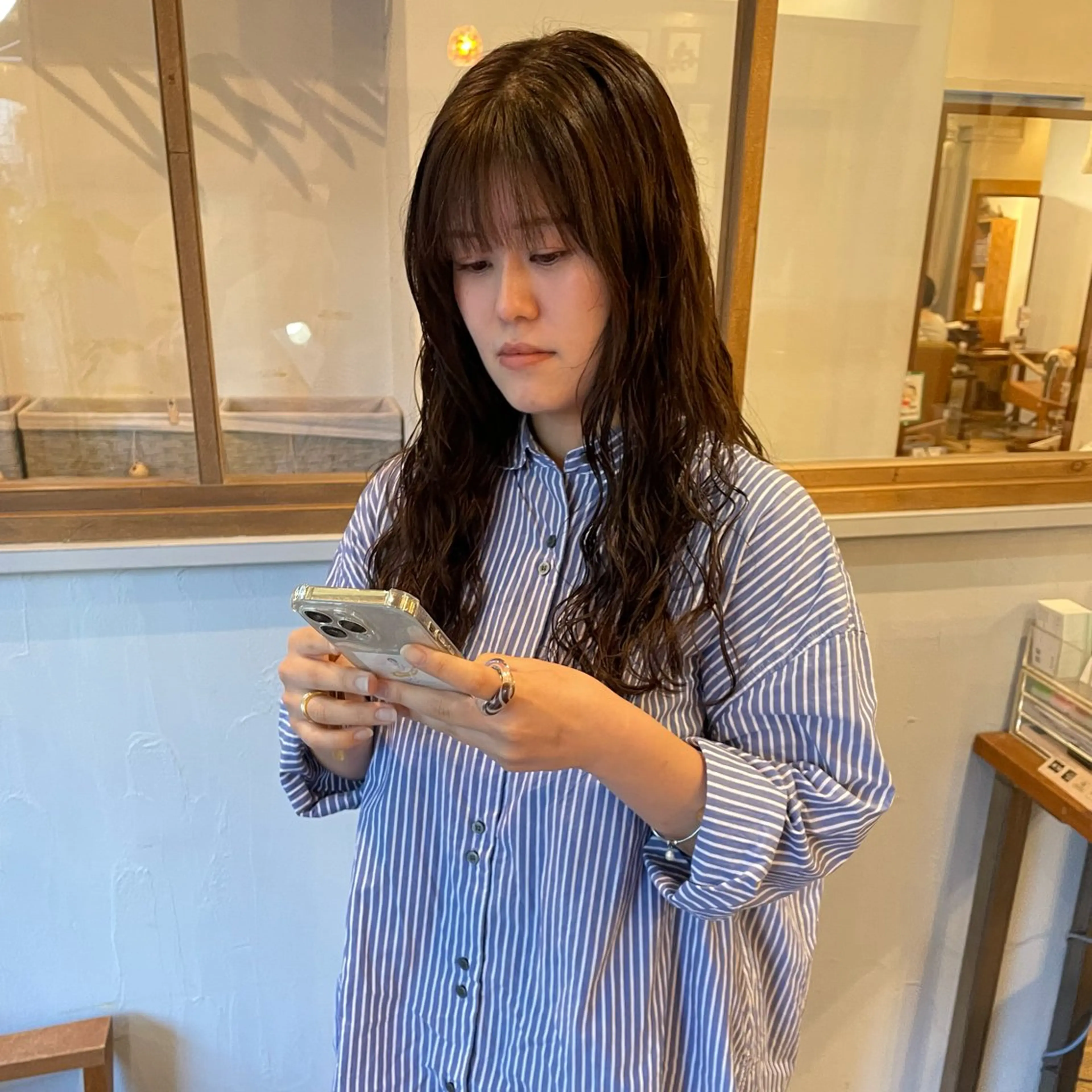 ロング パーマ 平地 晃人のヘアスタイル