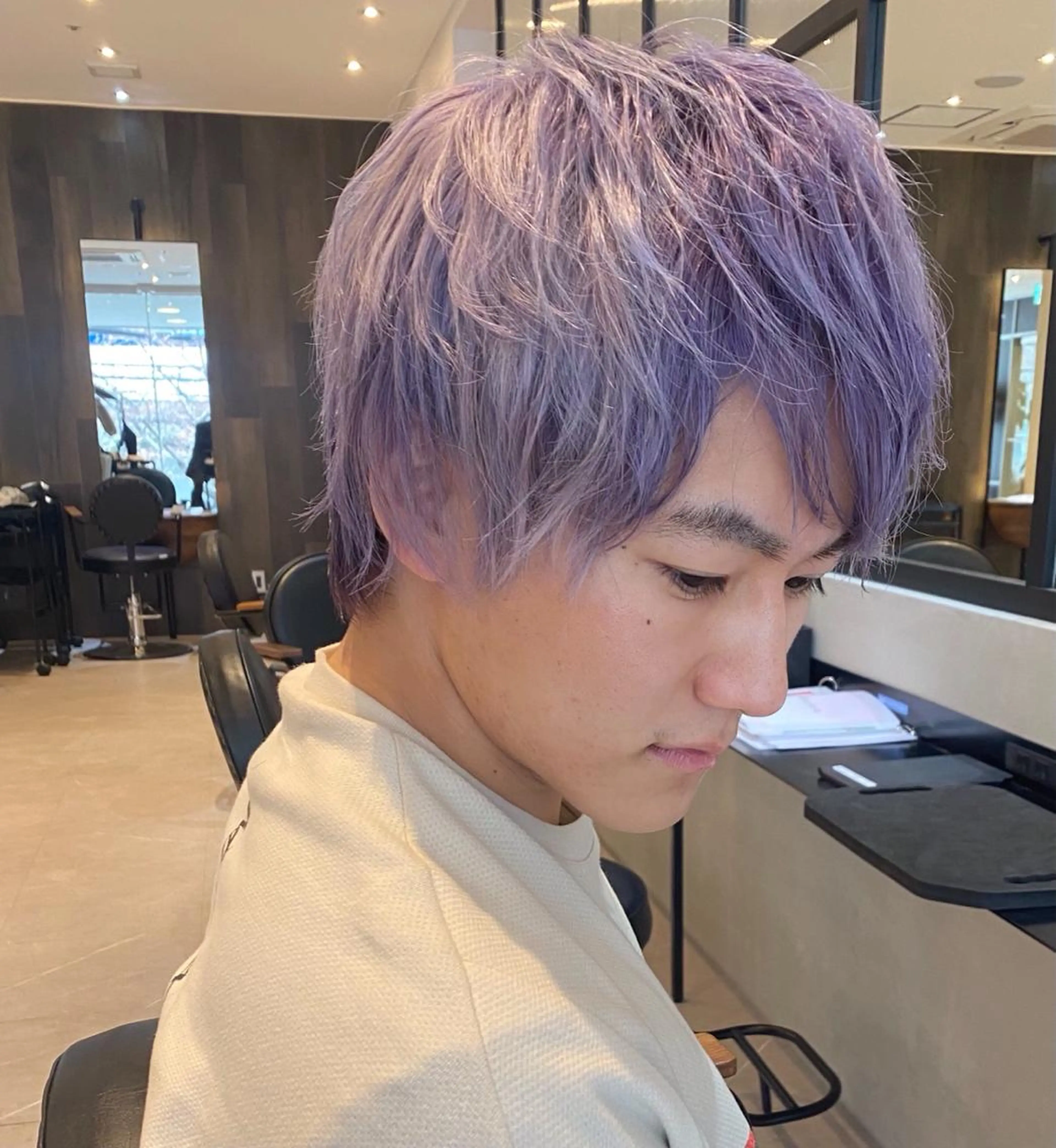 ショート カラー メンズ カット パーマ Gain池下 メンズのヘアスタイル