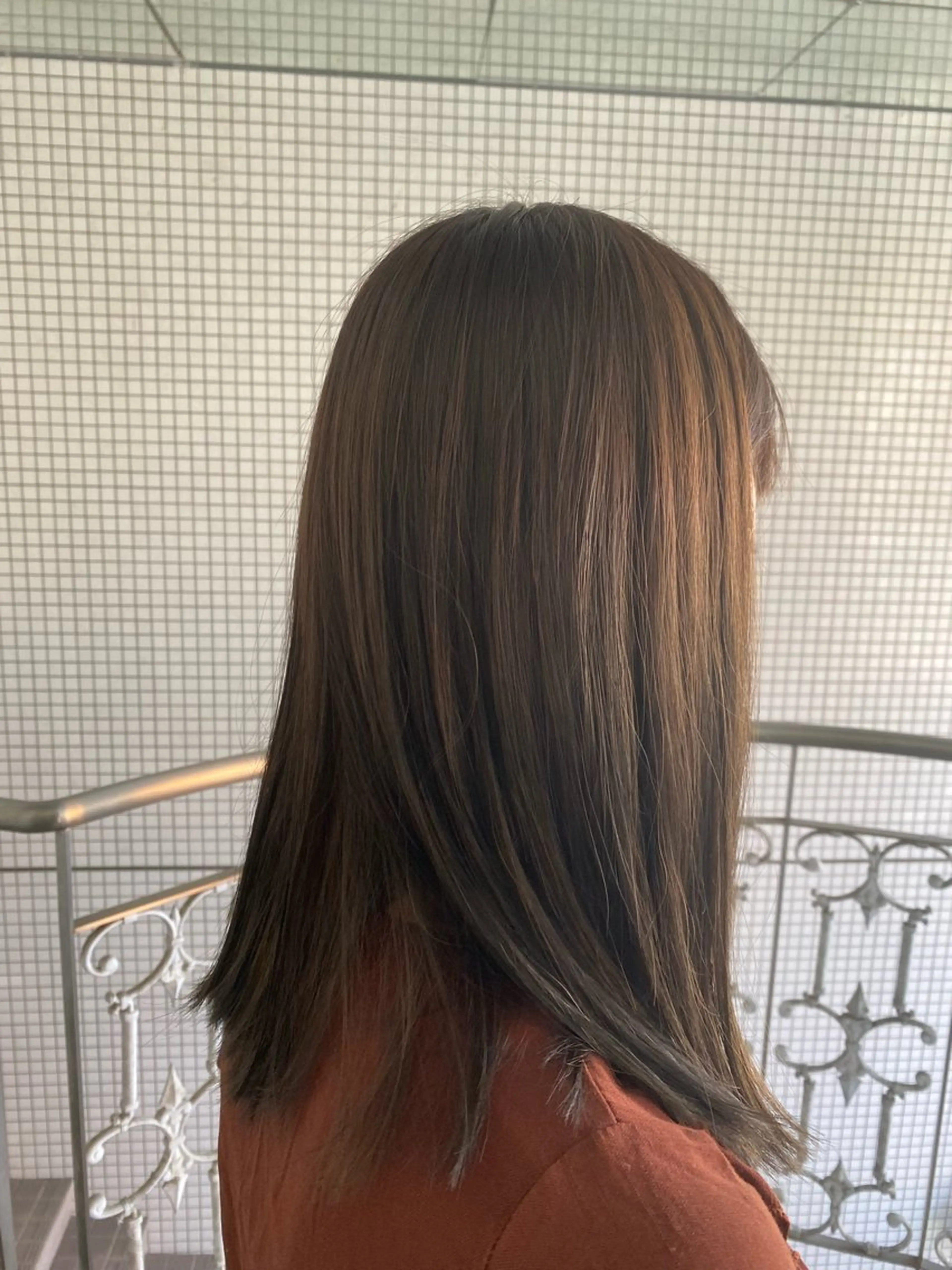 ミディアム ヘアカラー 池田 亮雅のヘアスタイル