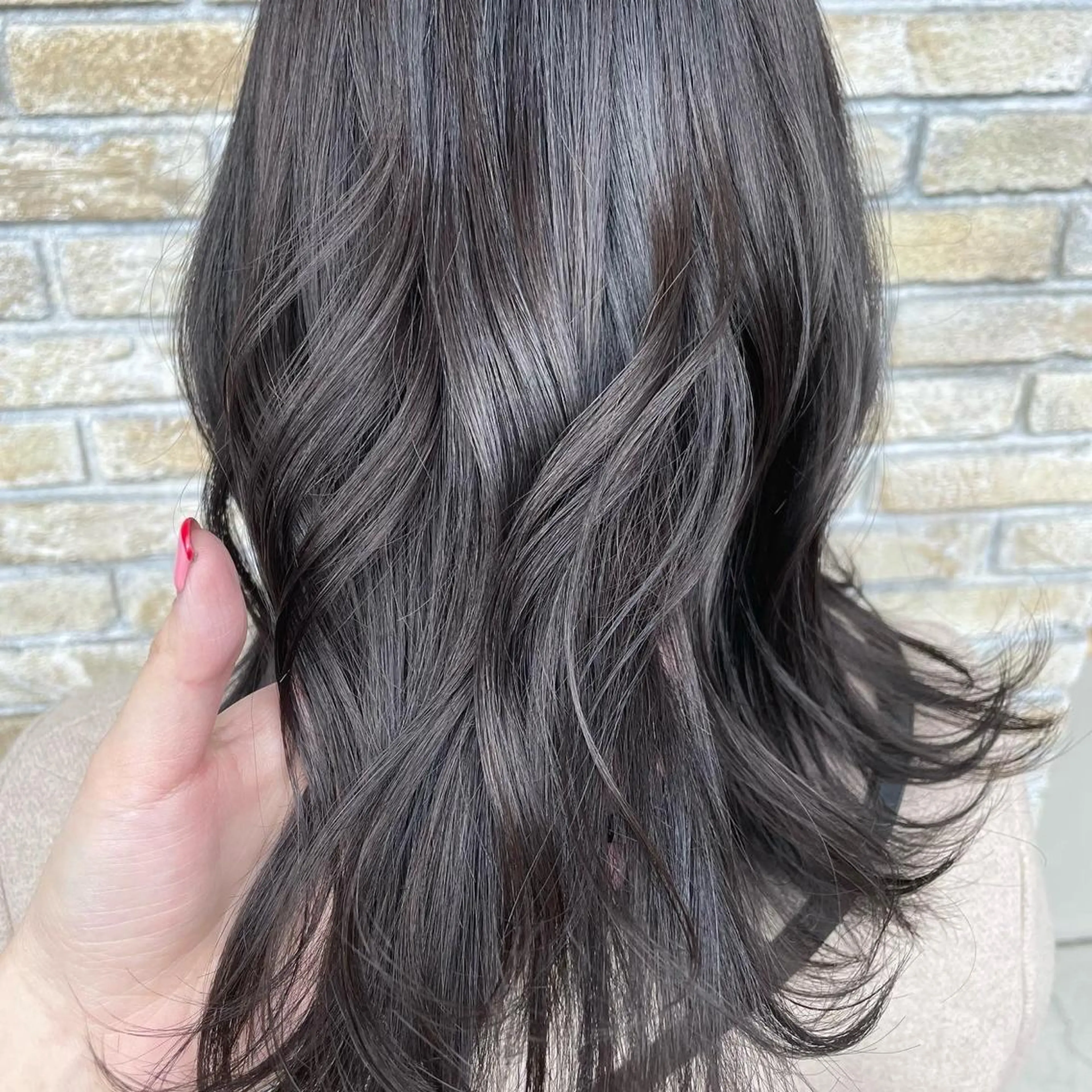 セミロング 【hair&make aria】有田　千里のヘアスタイル