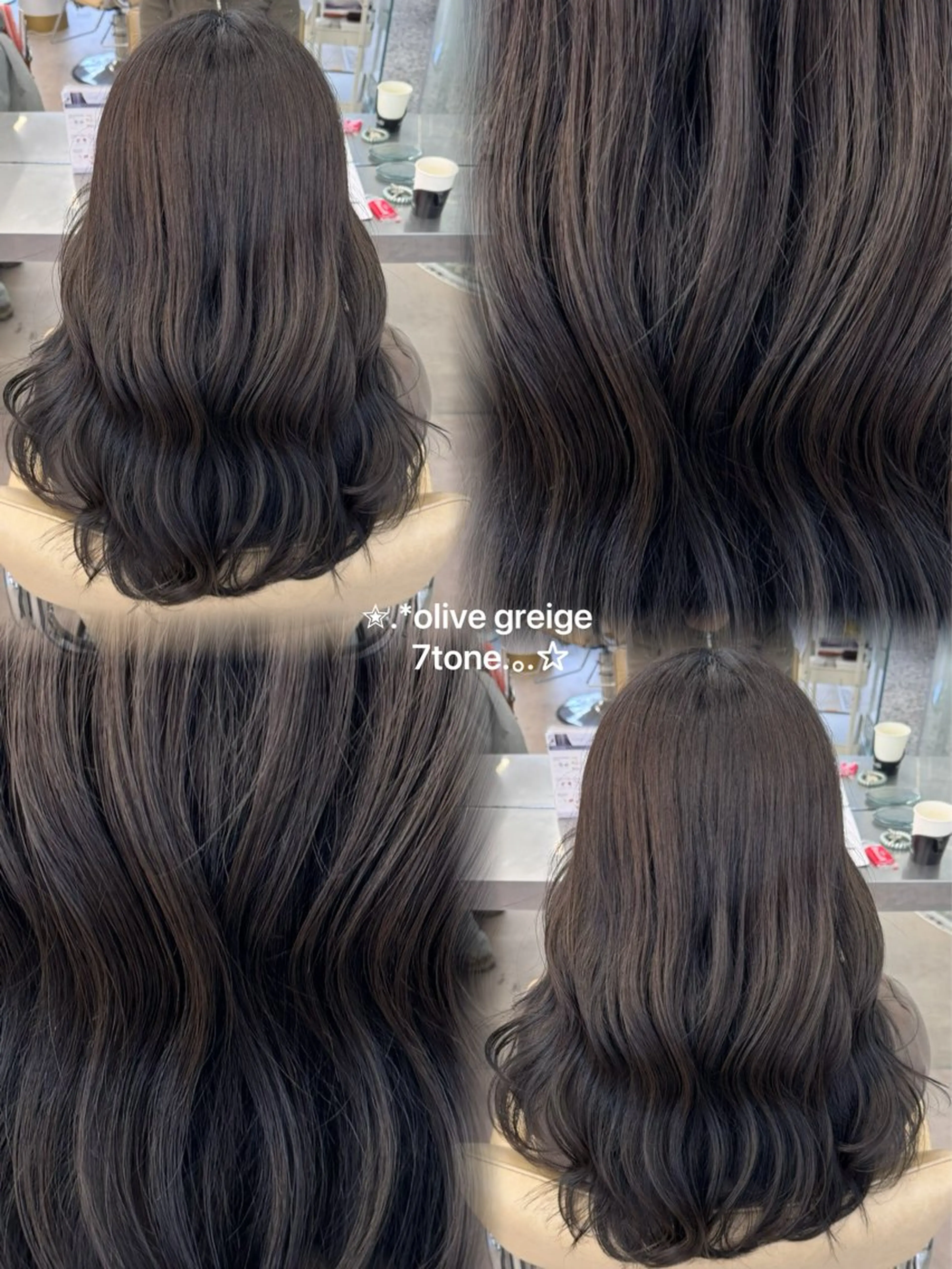 ロング ヘアカラー 透明感カラー🫧⌇ 青🫐🩵のヘアスタイル