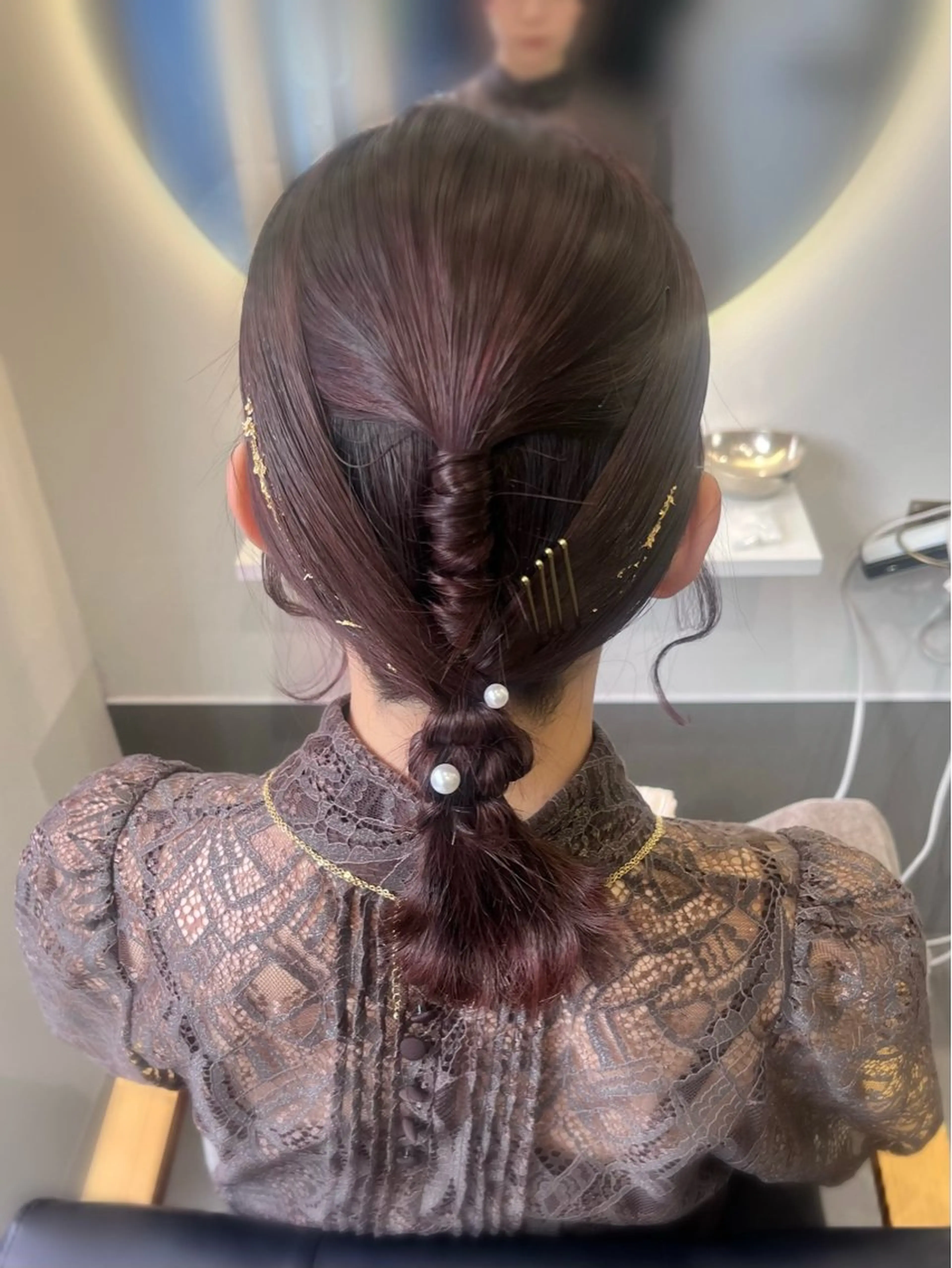 ミディアム ヘアセット 髪質改善 Aimer 北千住店所属・akari/柔らか カラー/ヘアセット✦のヘアスタイル