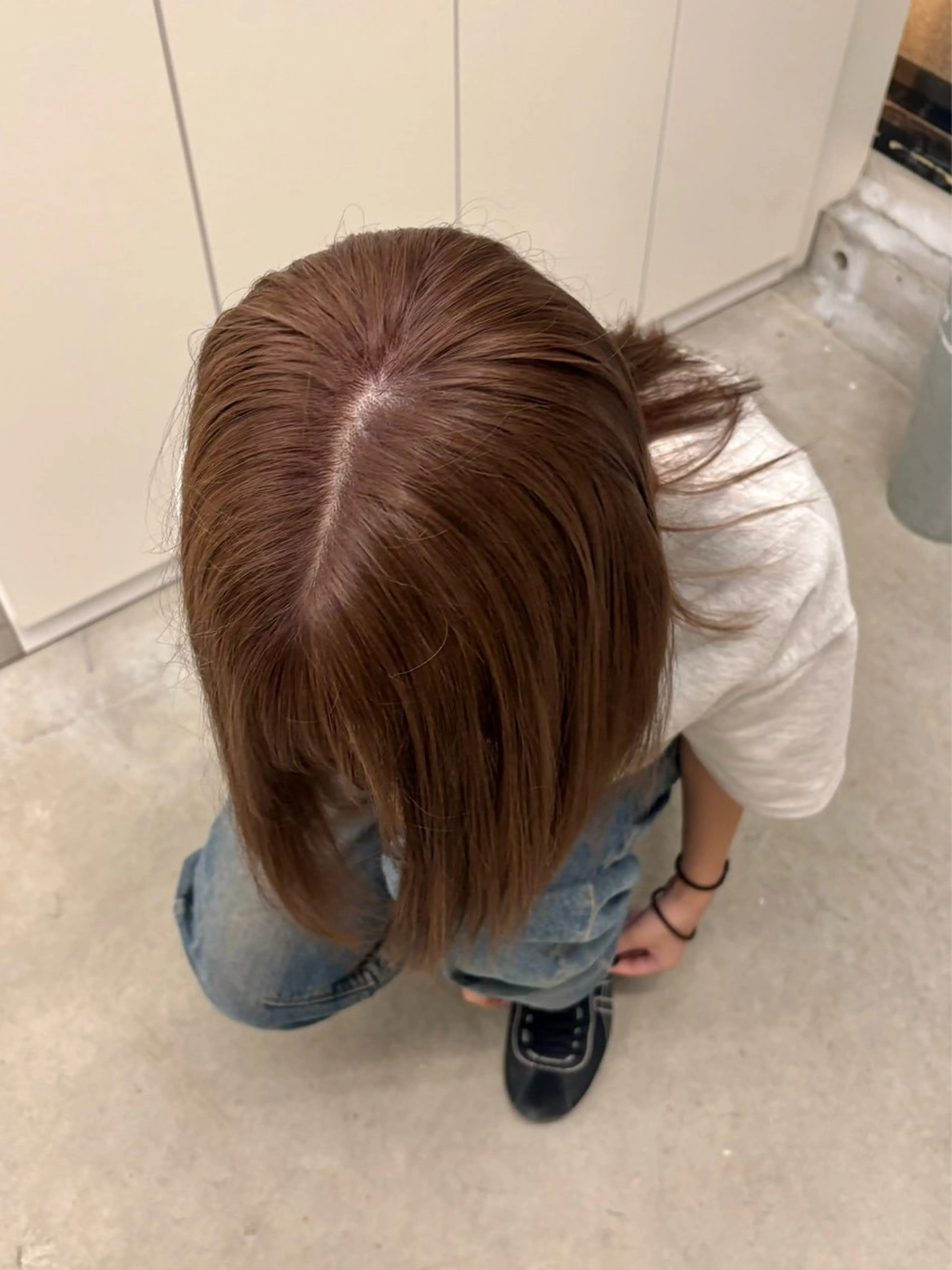 ミディアム カラー ベージュカラー ブリーチ ミルクティーベージュ ヘアカラー トリートメント LOMARLIE / CHIKA🫧のヘアスタイル