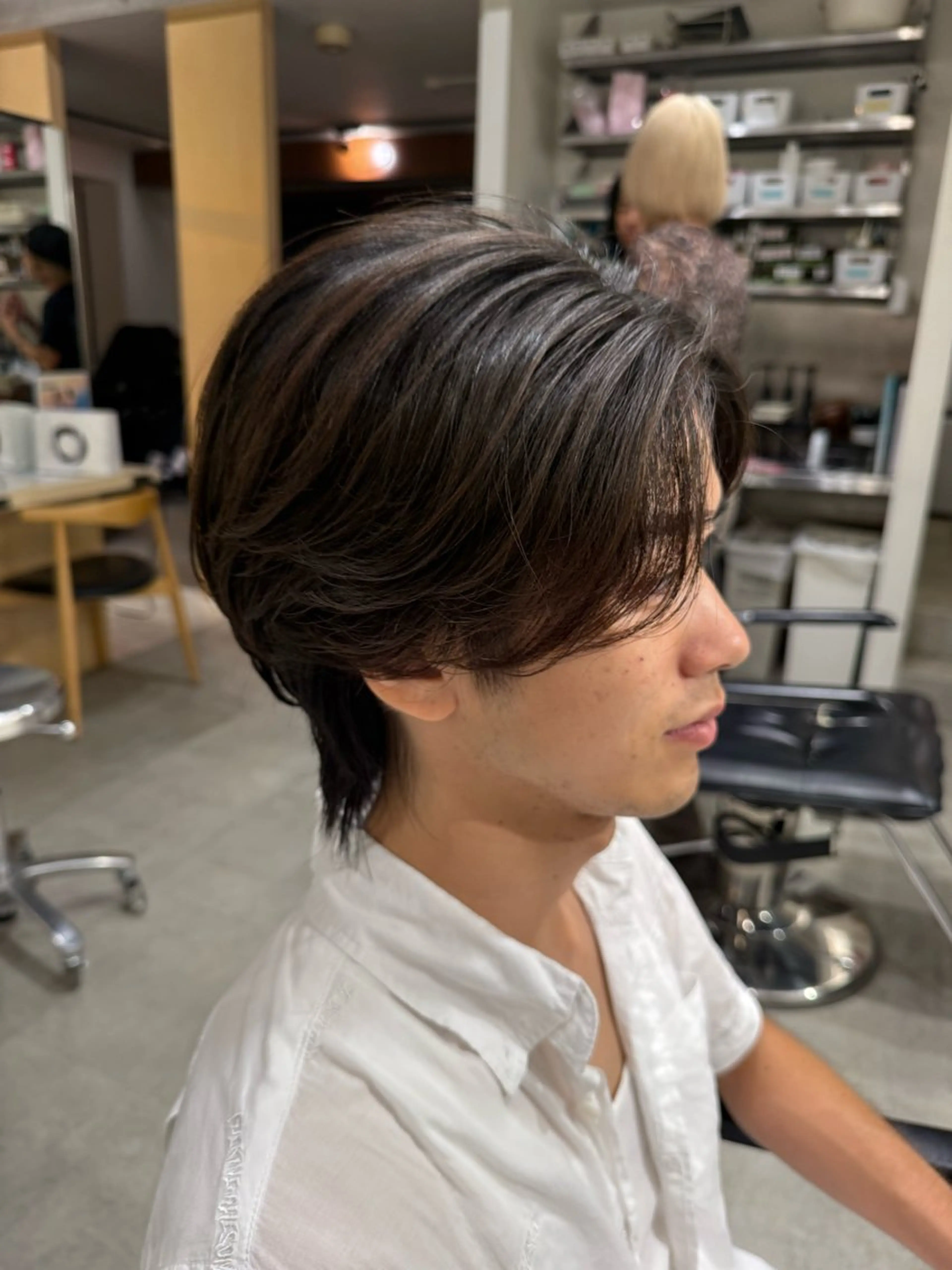 カット+フェザーパーマ+トリートメントの写真