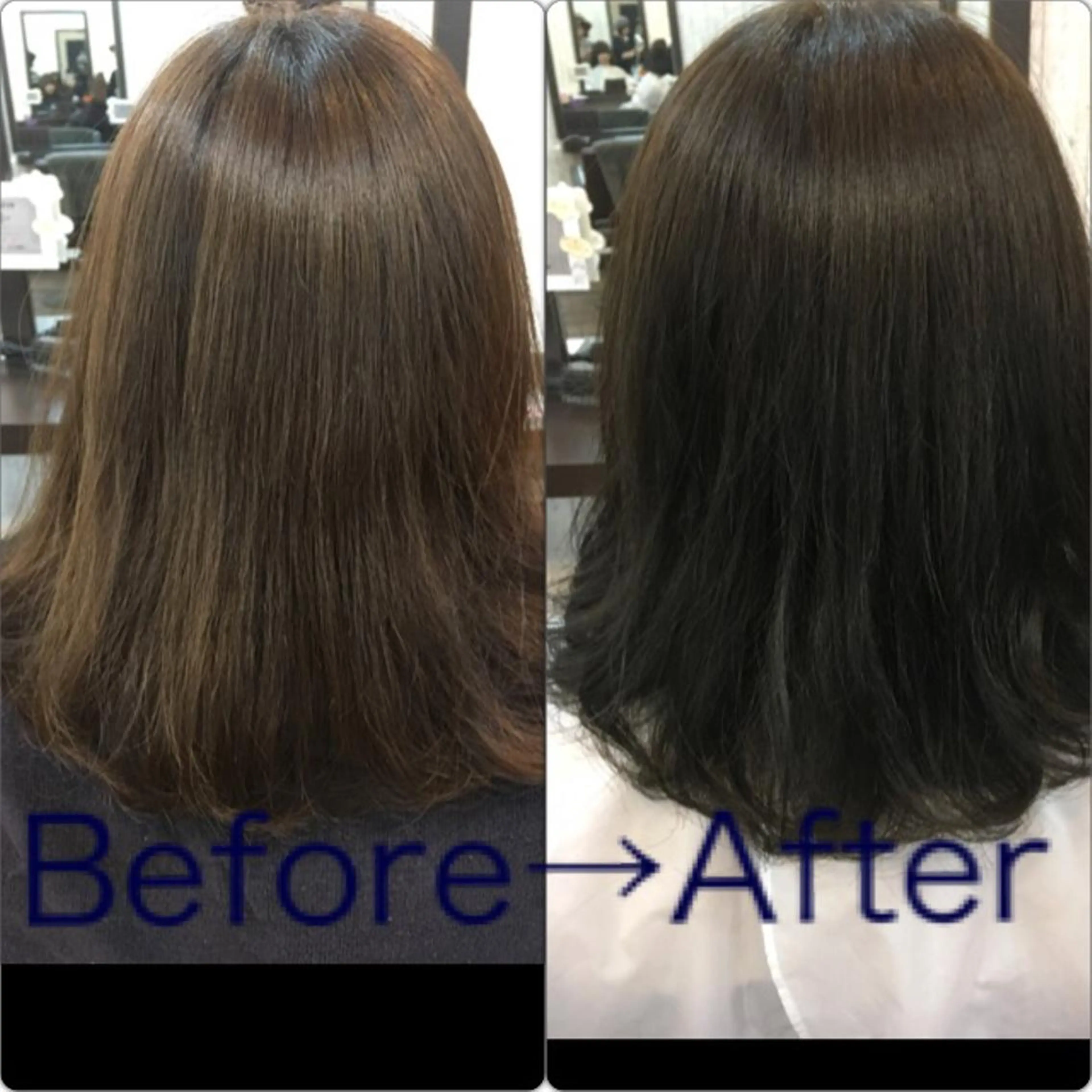 セミロング カラー パーマ アッシュ 透明感カラー Deapres 相模原店所属・相模原駅徒歩3分🤍 土屋仁美の眉毛・アイブロウイメージ