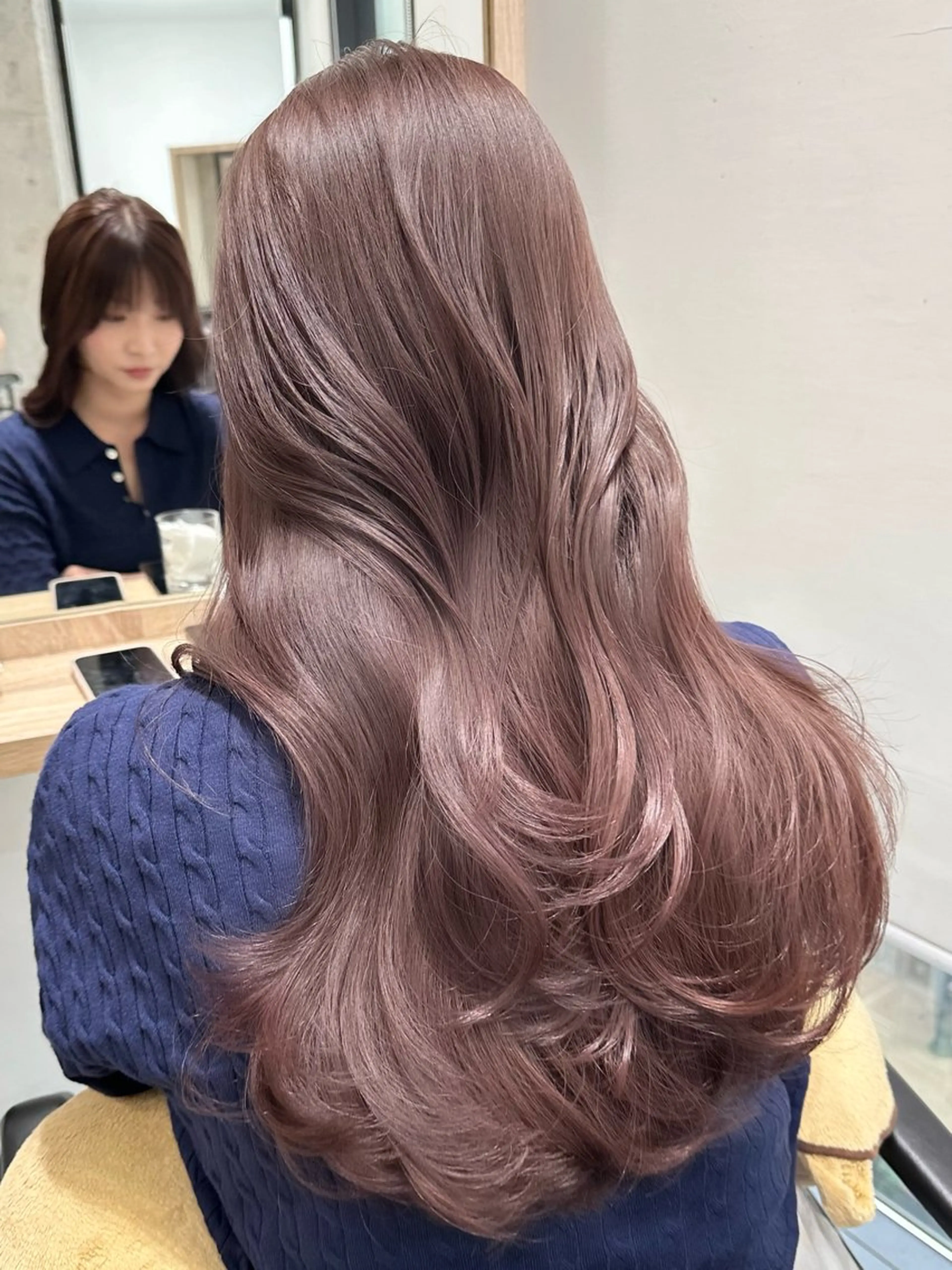 セミロング ラベンダーベージュ カット ヘアカラー トリートメント ✨似合わせカット/ 艶カラー恵比寿✨のヘアスタイル