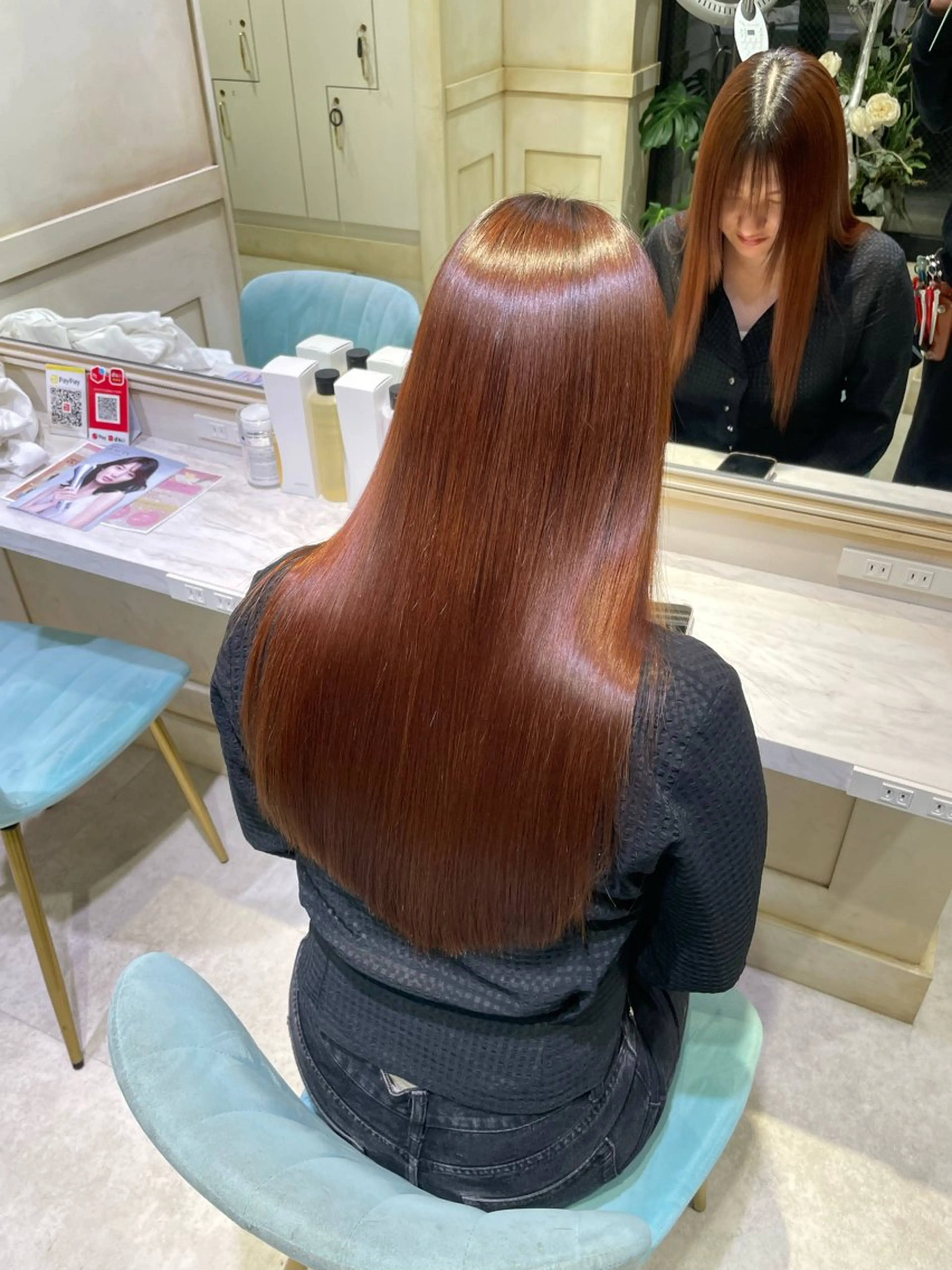 ロング 縮毛矯正 トリートメント 🟠美髪矯正⭐️ 刑部一哉🟠のヘアスタイル