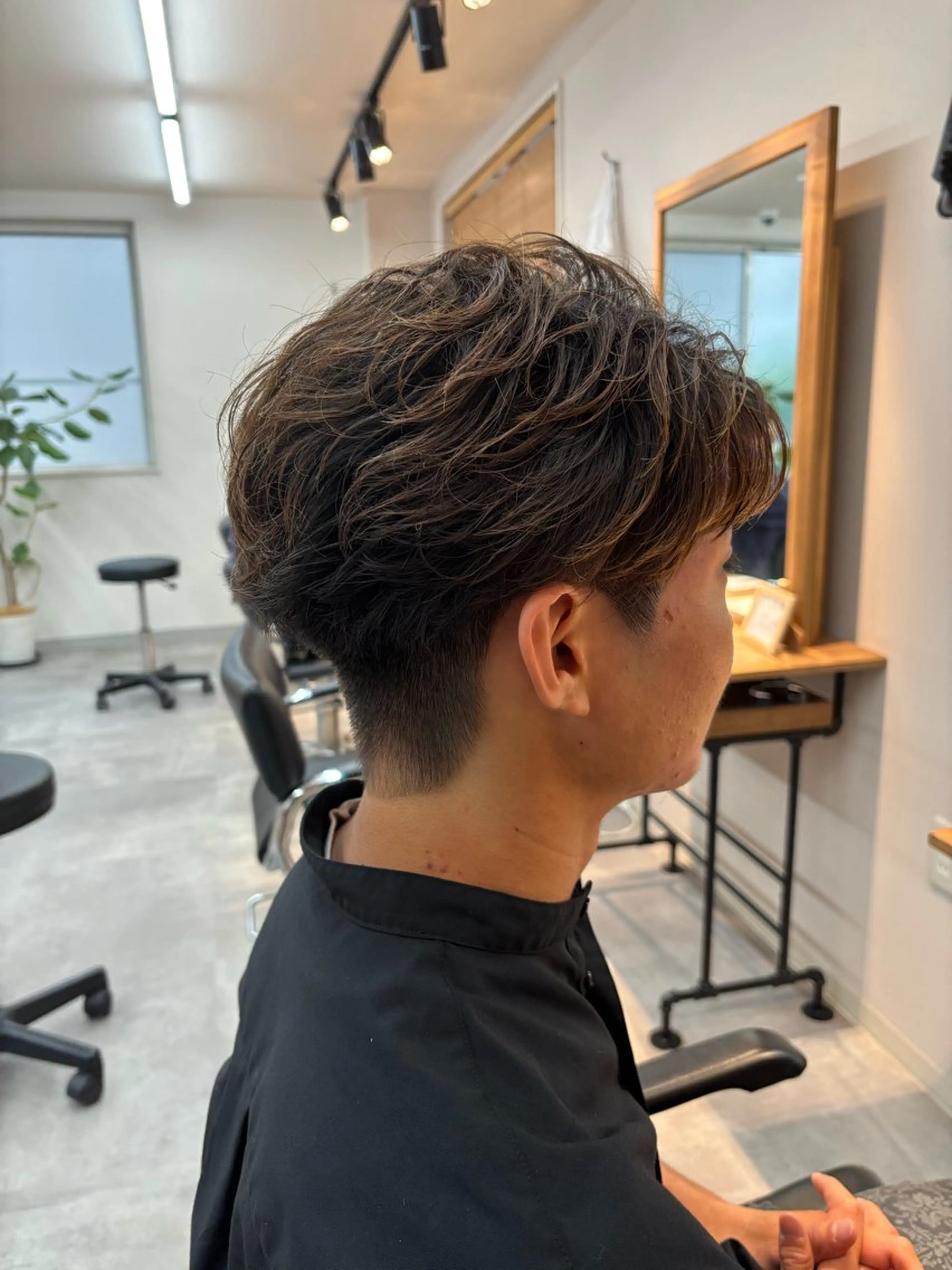 パーマ メンズ フェザーパーマ メンズパーマ カット パーマ 保立/メンズカット 千葉駅フェザーパーマのヘアスタイル