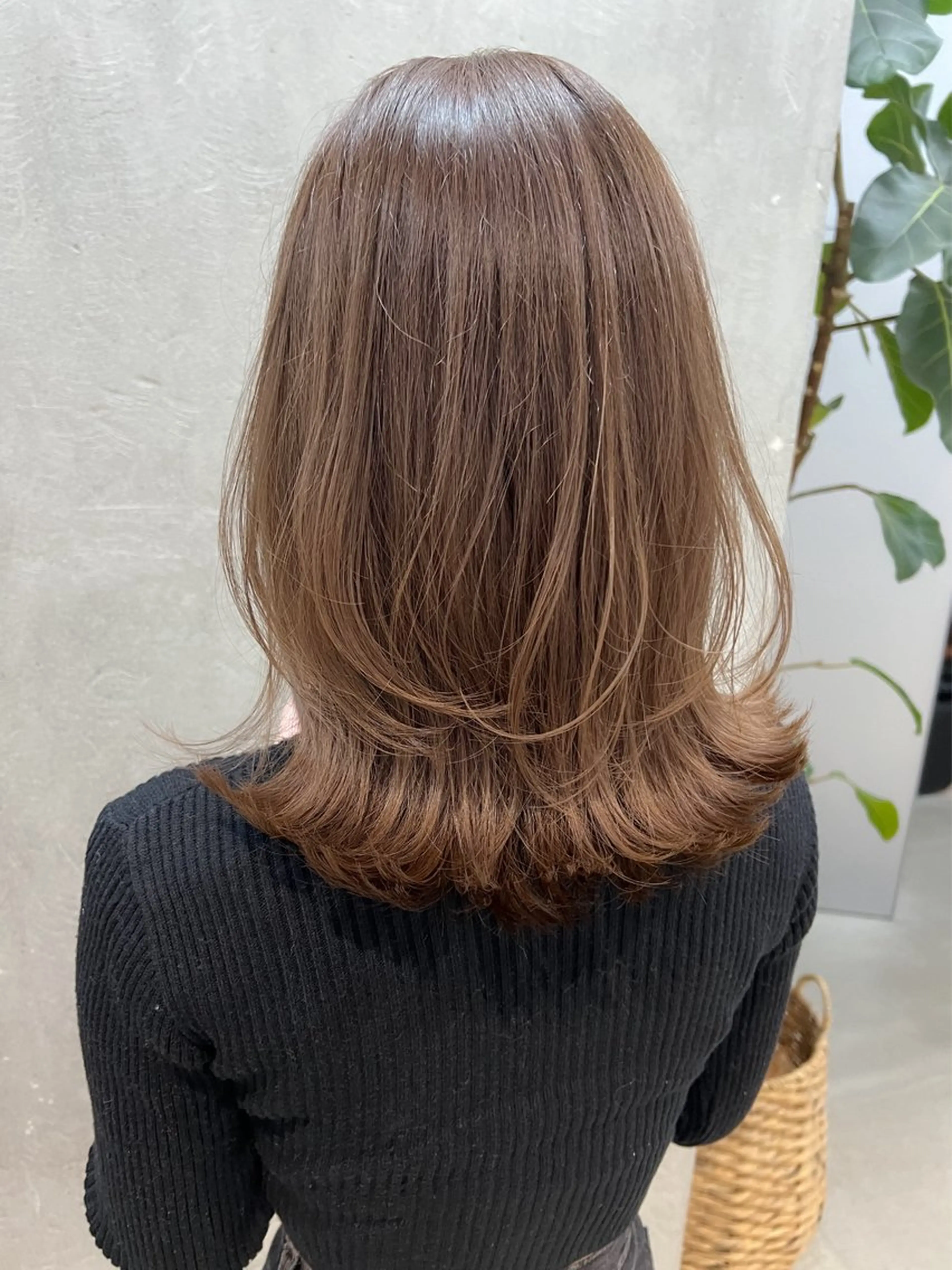 ミディアム カラー カット ヘアカラー トリートメント le'a所属・谷町/Le'a /竹原詩緒奈のヘアスタイル