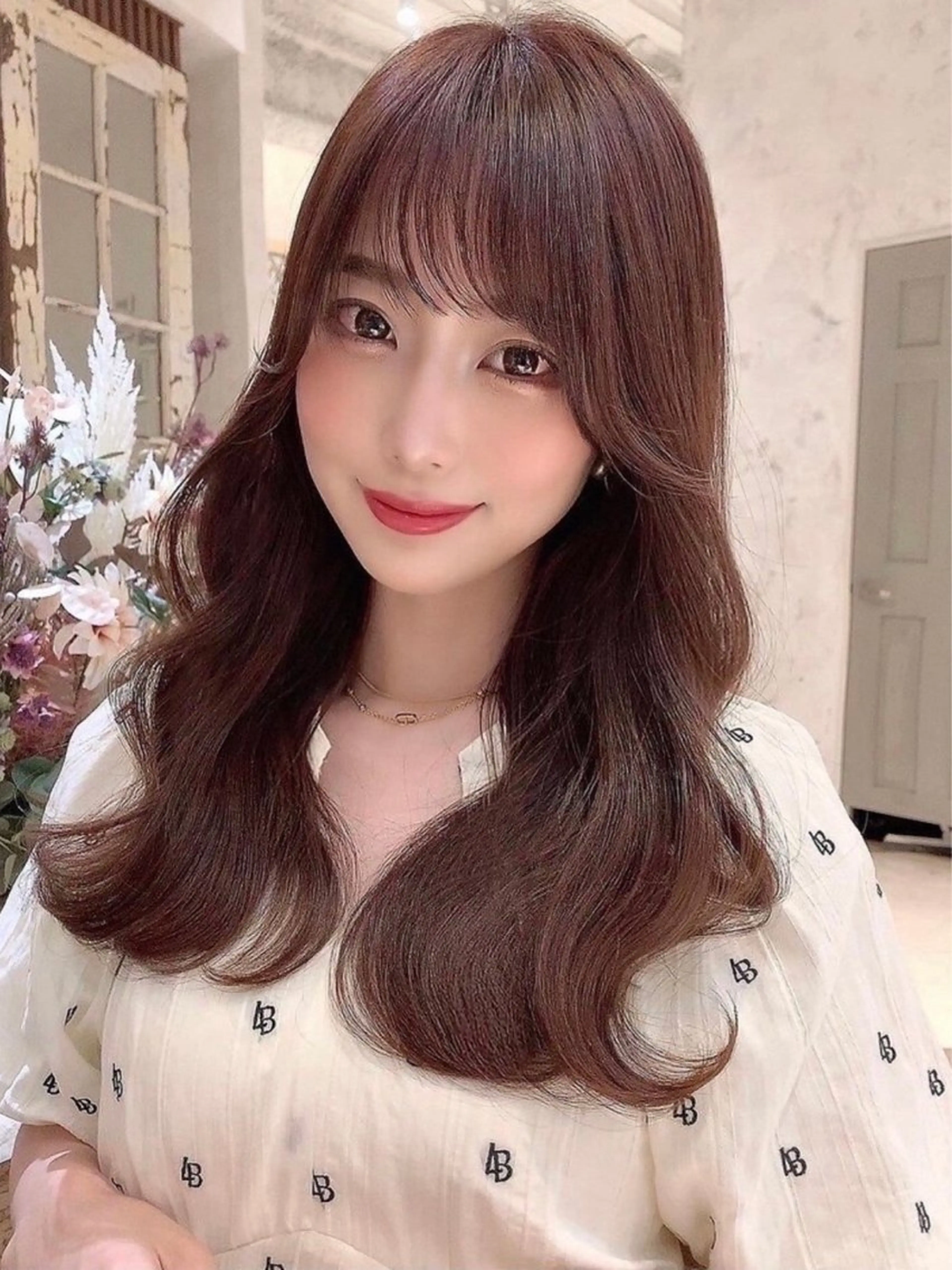 ロング カラー 透明感カラー🤎 中川智帆のヘアスタイル