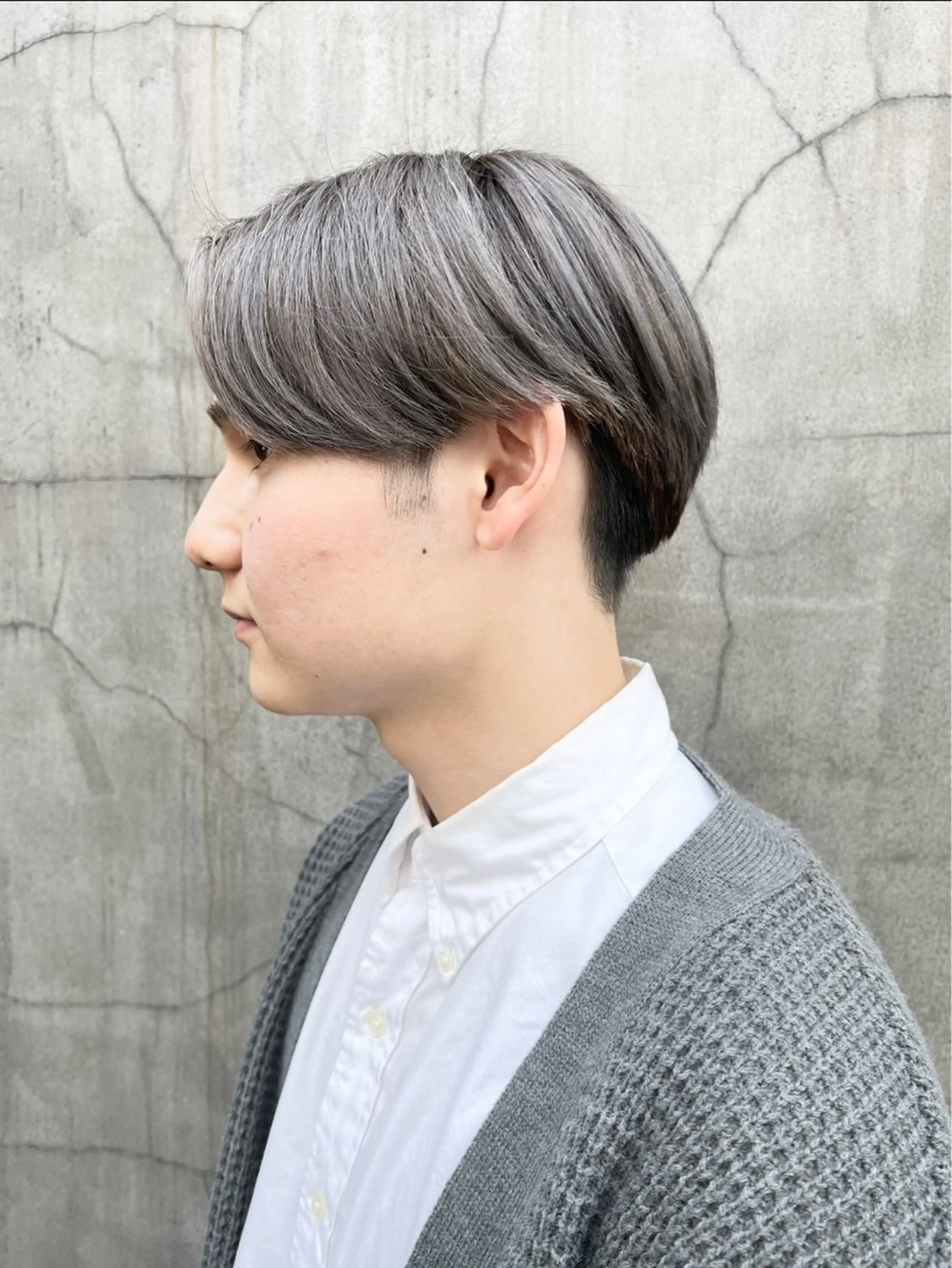 カラー メンズ センターパート メンズハイトーン グレージュ ハイトーンカラー ヘアカラー GO TODAY 原宿本店所属・🎁再現性を大事に /DAIKIのヘアスタイル