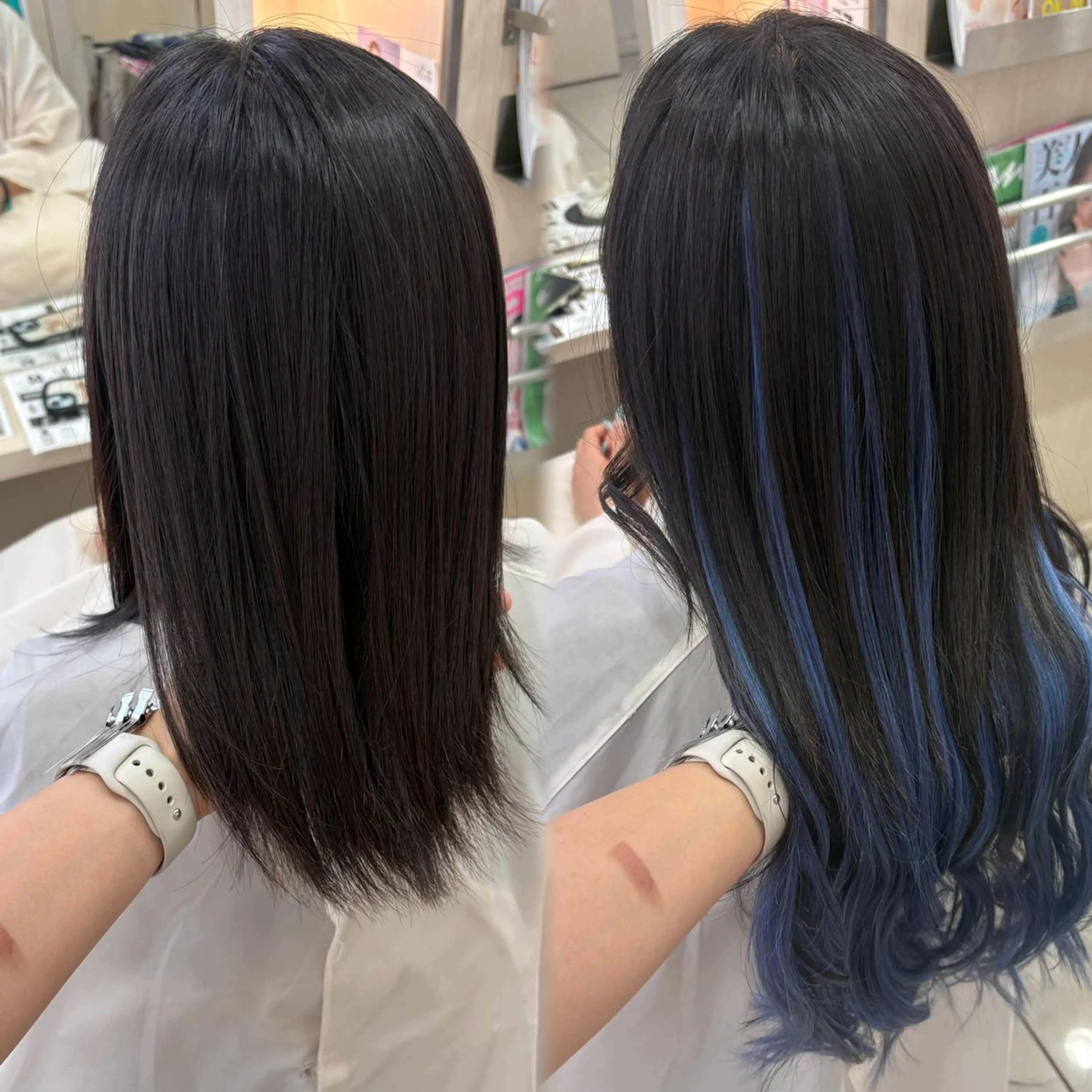ロング カラー シールエクステ エクステ 韓国風ヘア エクステ ケアブリーチカラー♡ エクステ♡しゅかのヘアスタイル
