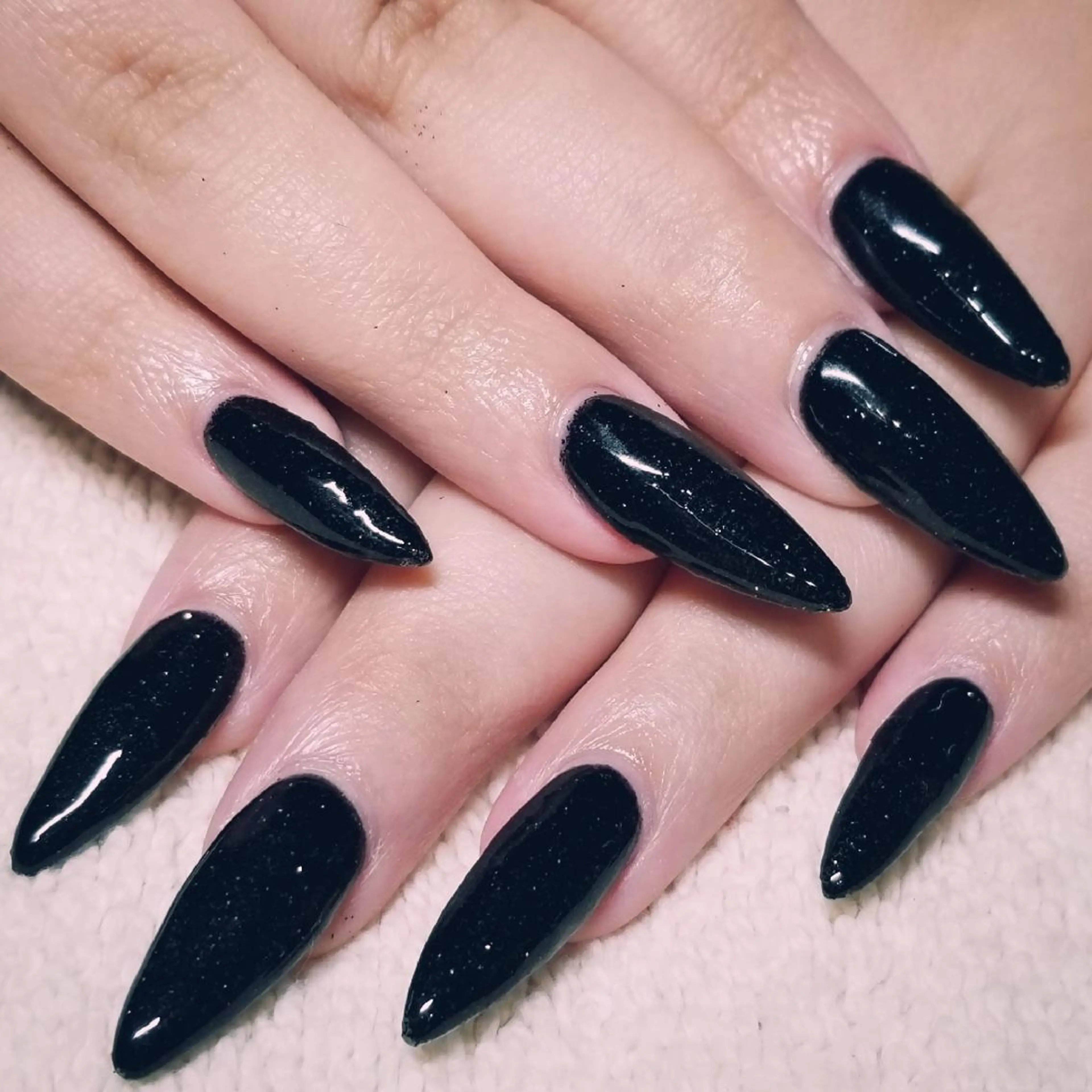 ネイル ラメ(グリッター) ワンカラーネイル スカルプネイル ハンドネイル よしだ ひろきのネイルデザイン